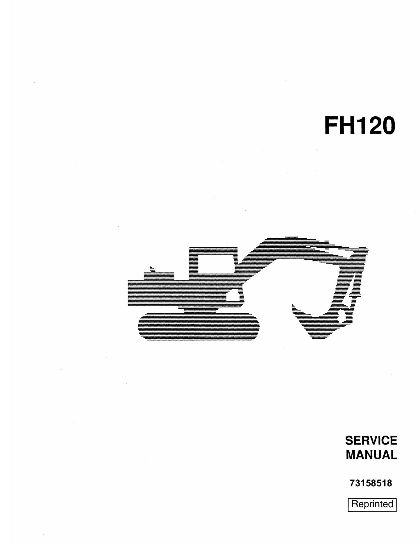 Fiatallis FH120 Hydraulic Excavator Factory Workshop Service Manual 73158518