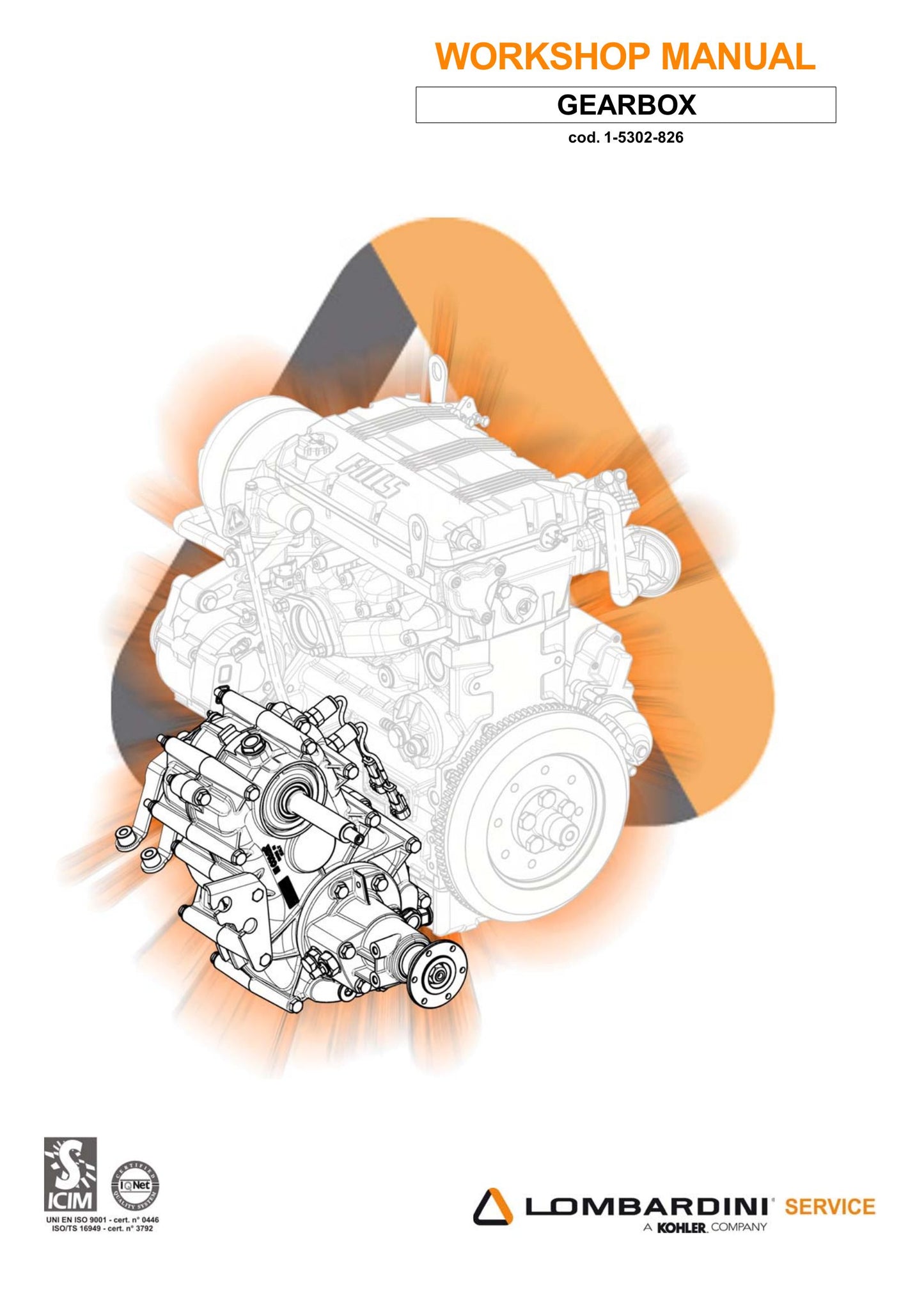 LOMBARDINI Gearbox Workshop Manual 1-5302-826