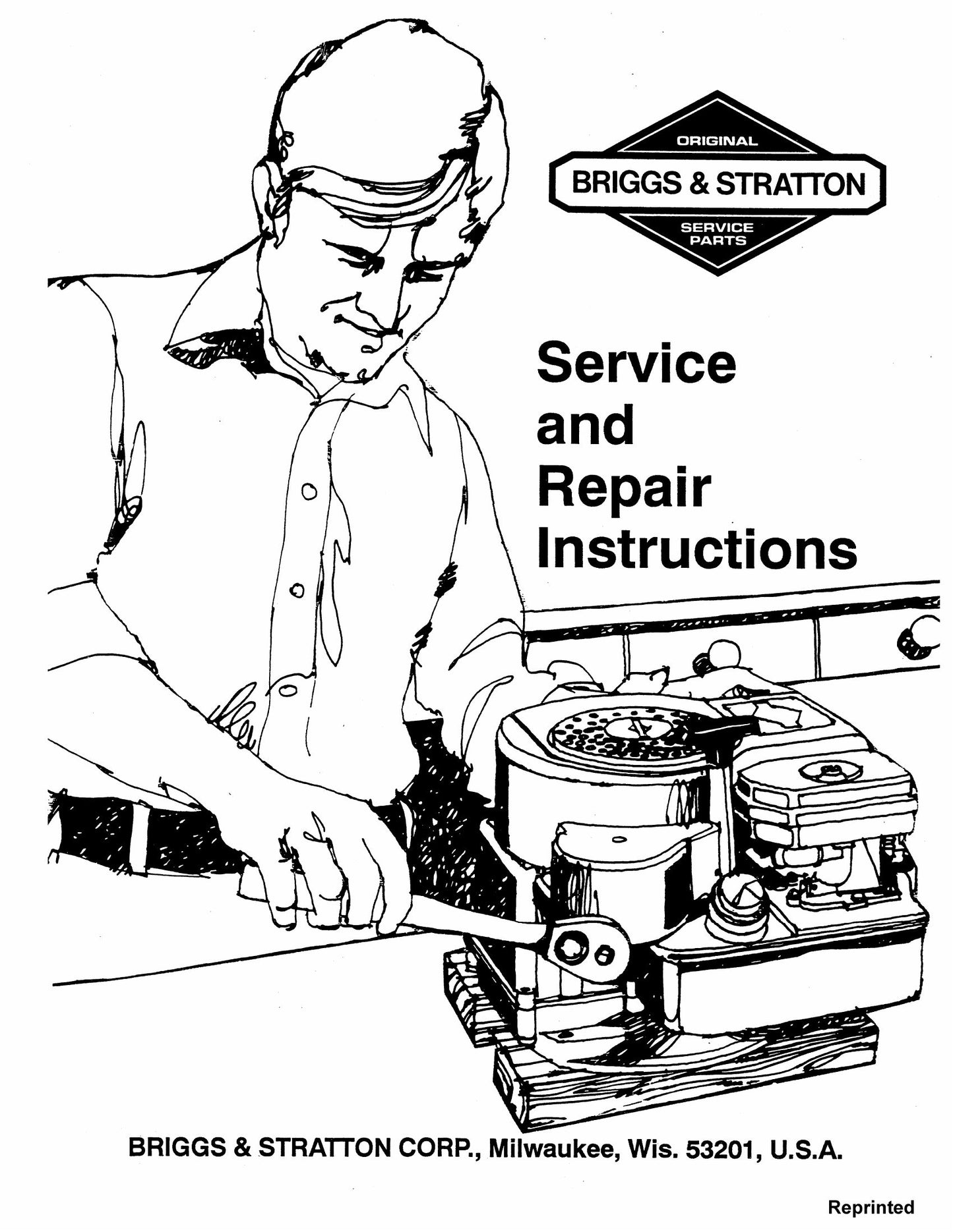 Briggs & Stratton 6B 60000 8S 82000 92000 94000 100000 110000 130000 140000 170000 190000 5 6 9 19 23 300000 Engine Service and Repair Instructions