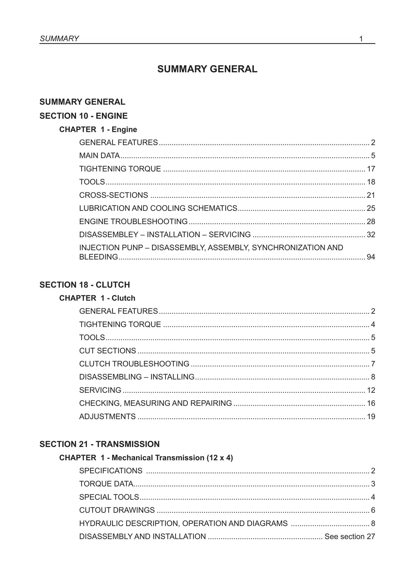 Fiat Agri TL60E TL75E TL85E TL95E Tractor Factory Workshop Service Manual