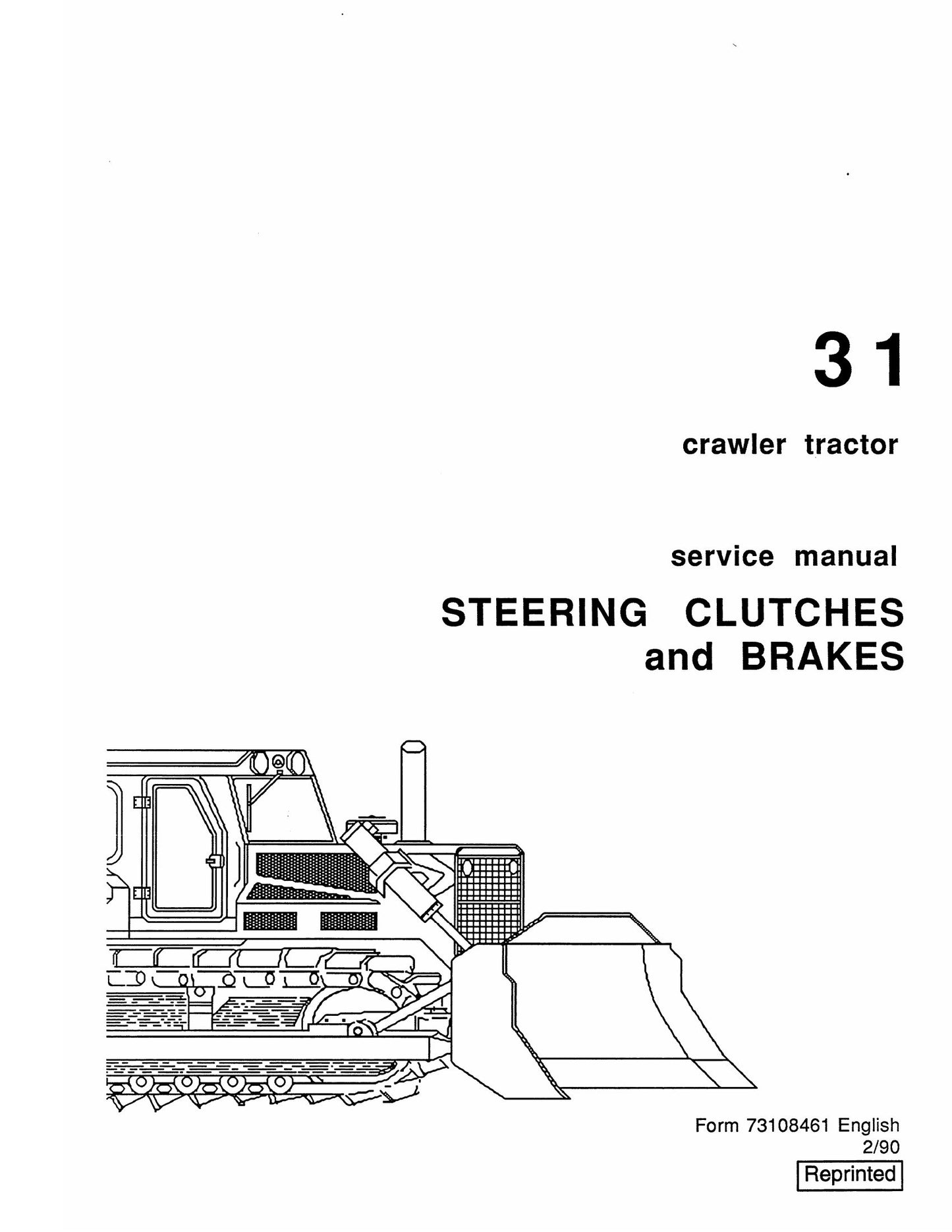 FIAT-ALLIS 31 Crawler Tractor Factory Workshop Service Manual 73108461