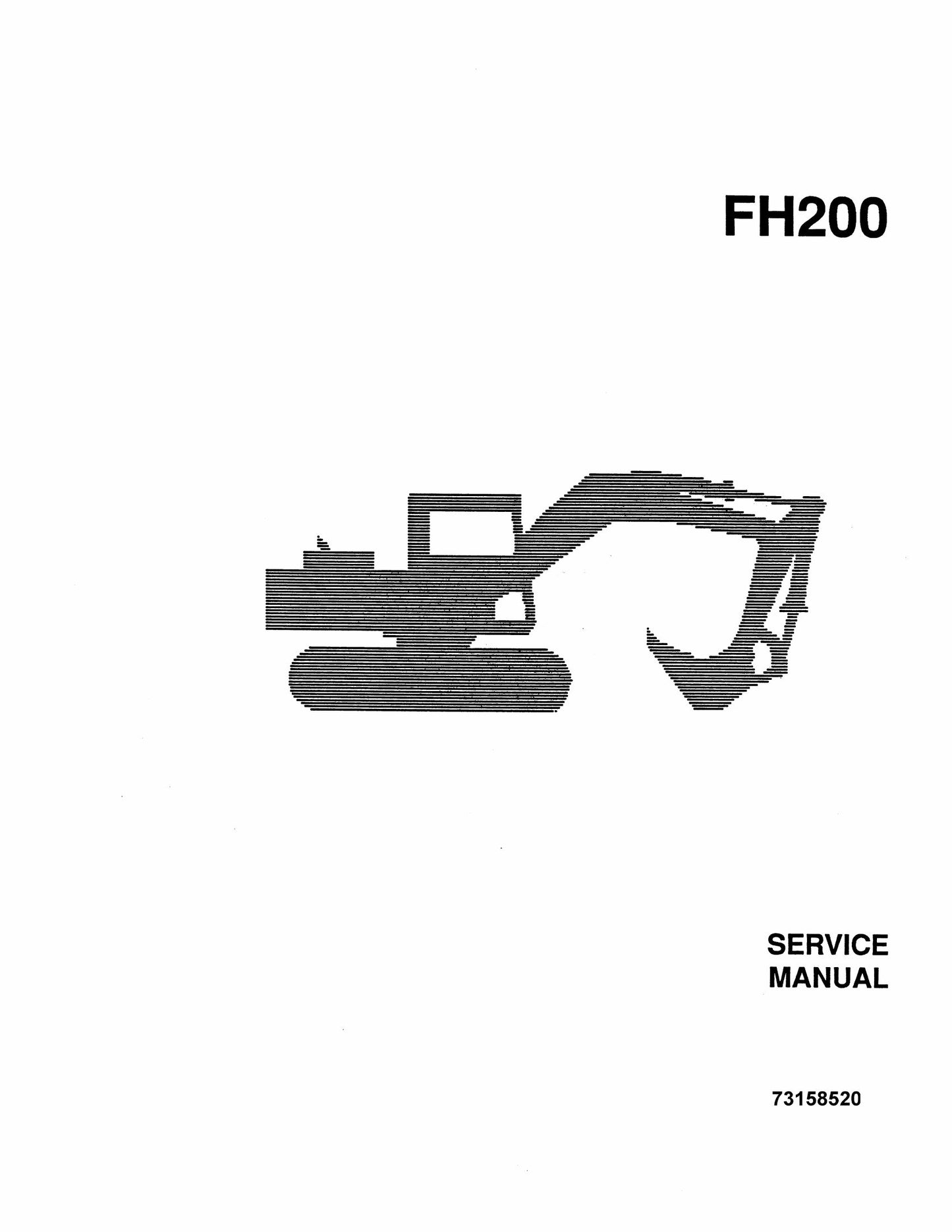 FIATALLIS FH200 Hydraulic Excavator Factory Workshop Service Manual 73158520