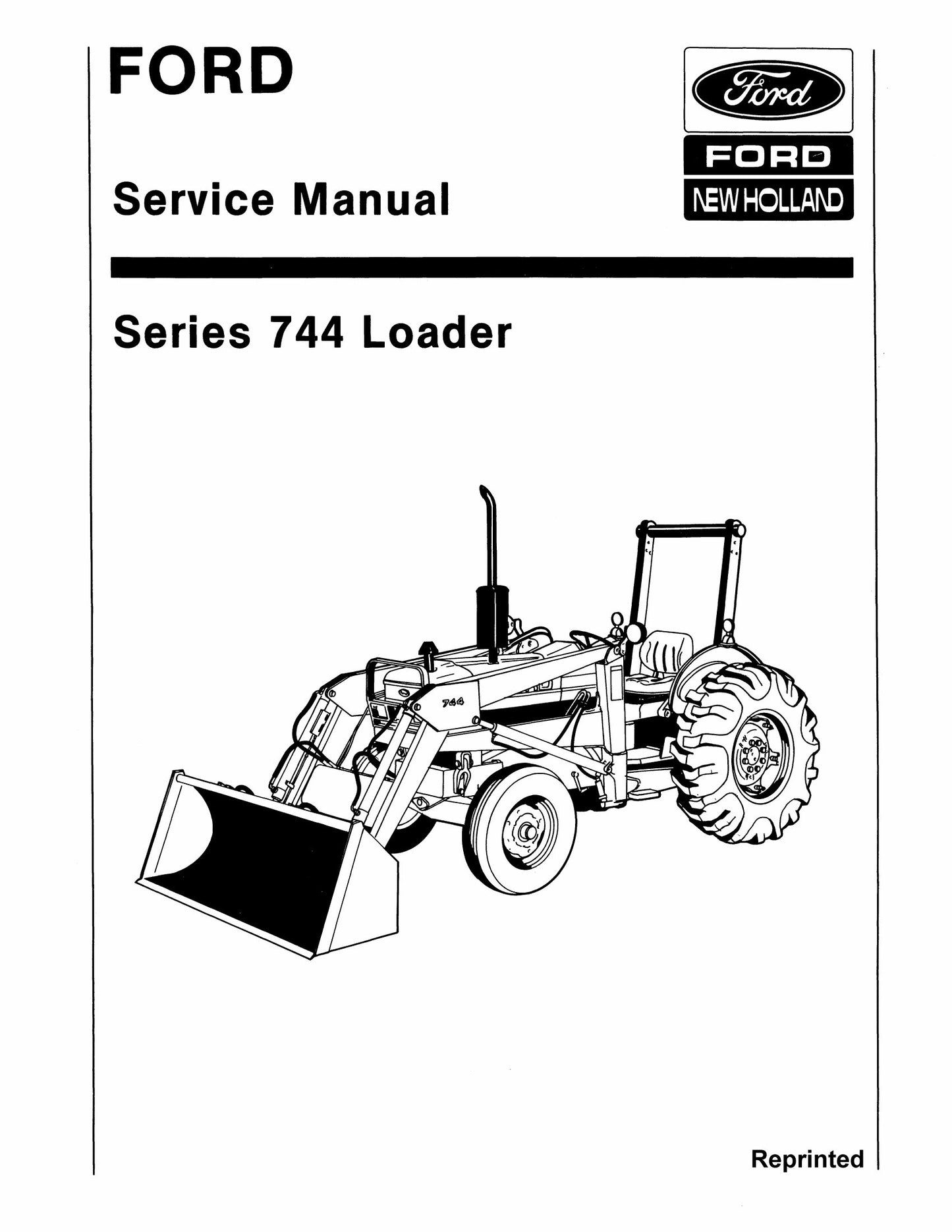 FORD 744 Loader Factory Workshop Service Manual