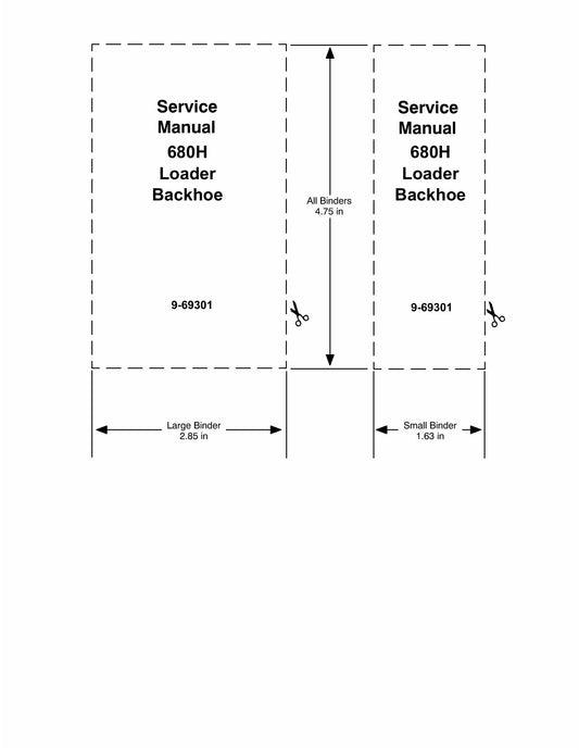 CASE 680H Backhoe Loader Factory Workshop Service Manual 9-69301