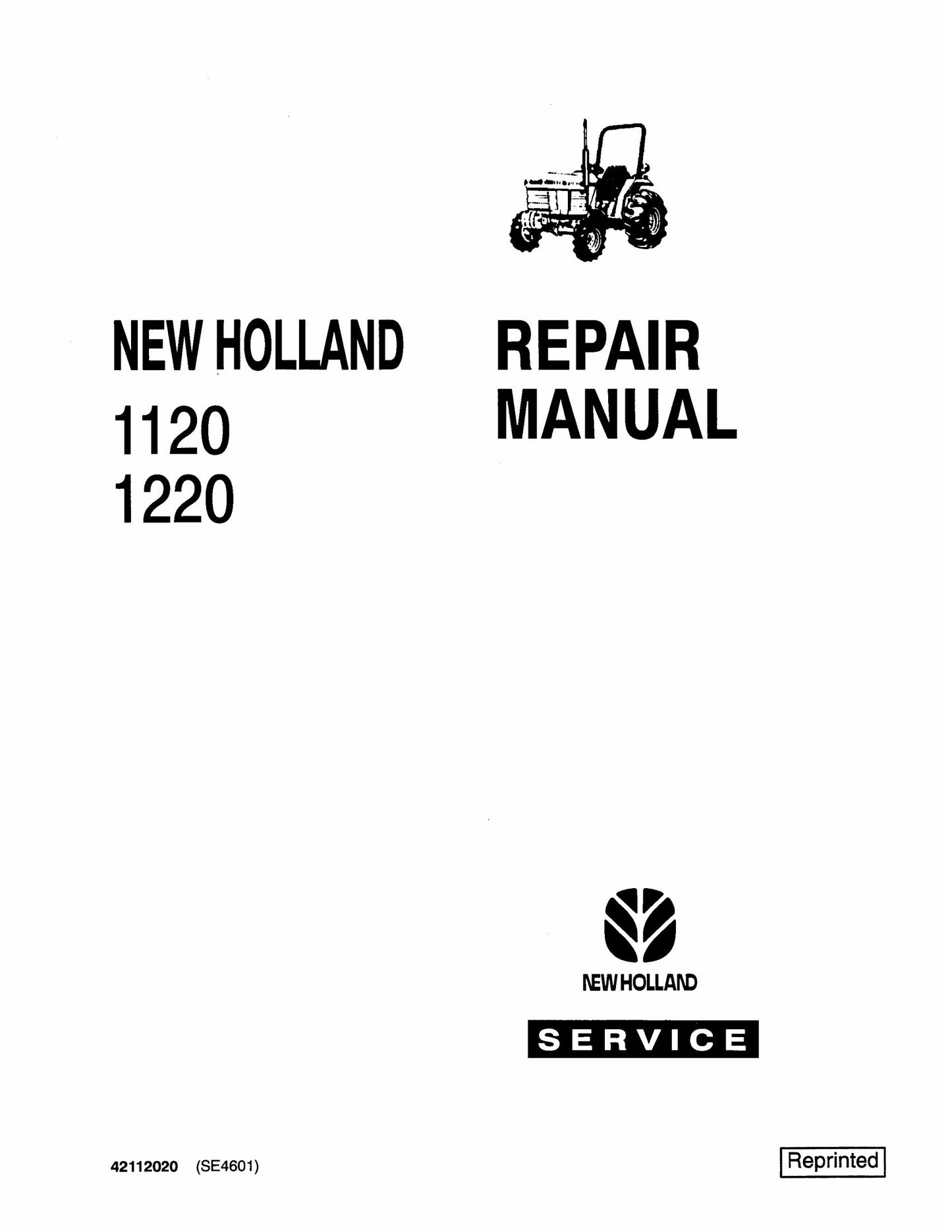 NEW HOLLAND 1120 1220 Tractor Factory Workshop Repair Manual