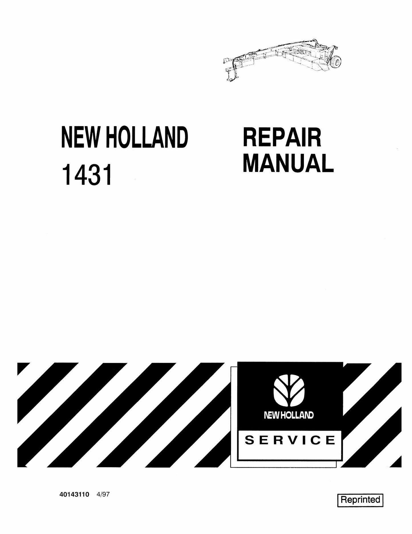 New Holland 1431 Mower-Conditioner Factory Workshop Repair Manual