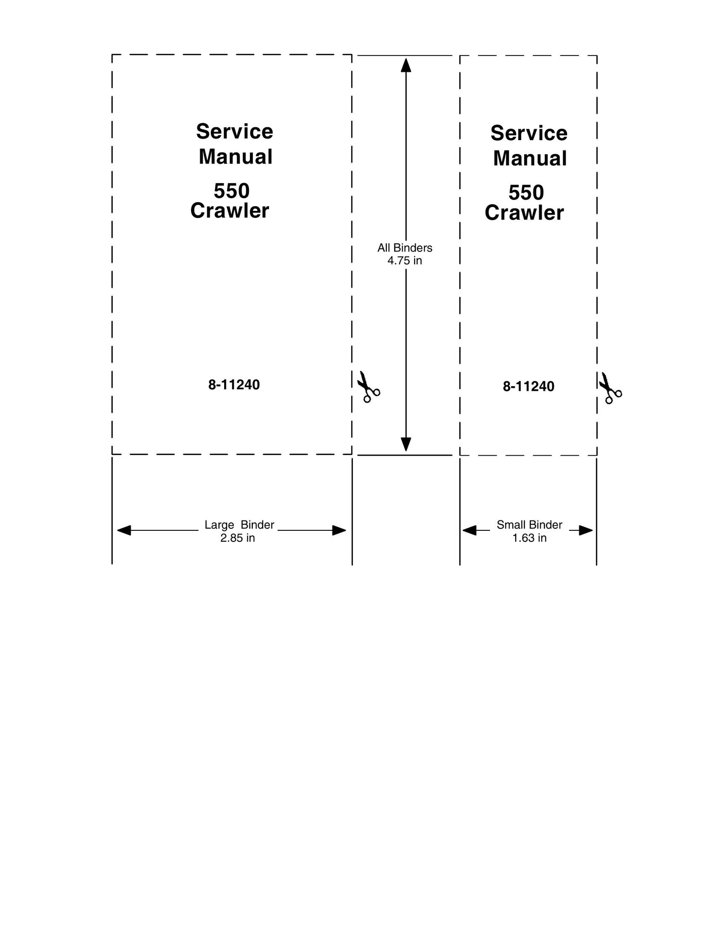 CASE 550 Crawler Bulldozer Factory Workshop Service Manual 8-11240