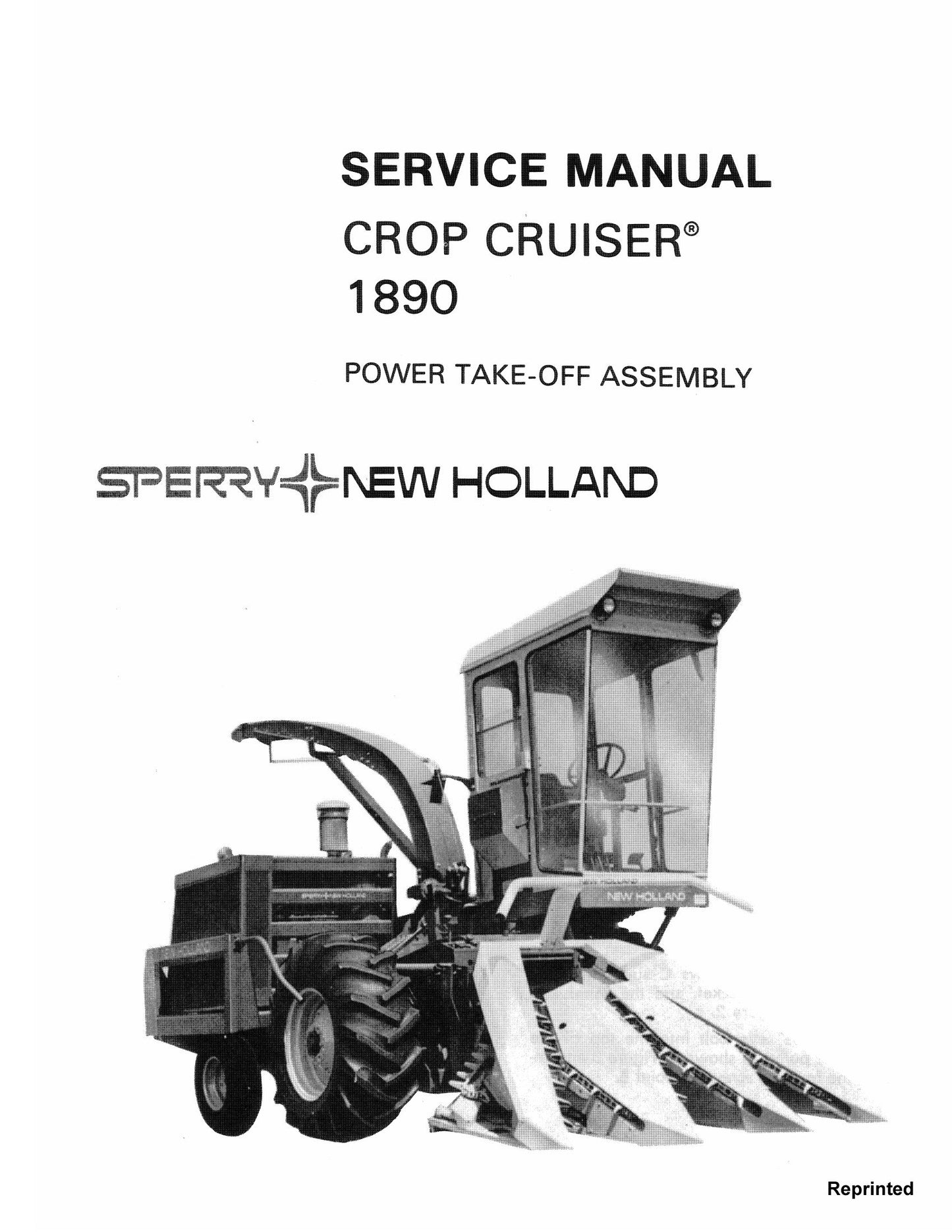 New Holland 1890 Combine Harvester Factory Workshop Service Manual