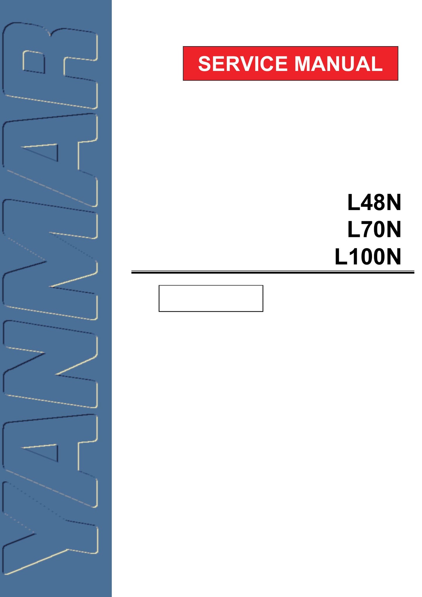 YANMAR L48N L70N L100N Engine Factory Workshop Service Manual 9806-3085