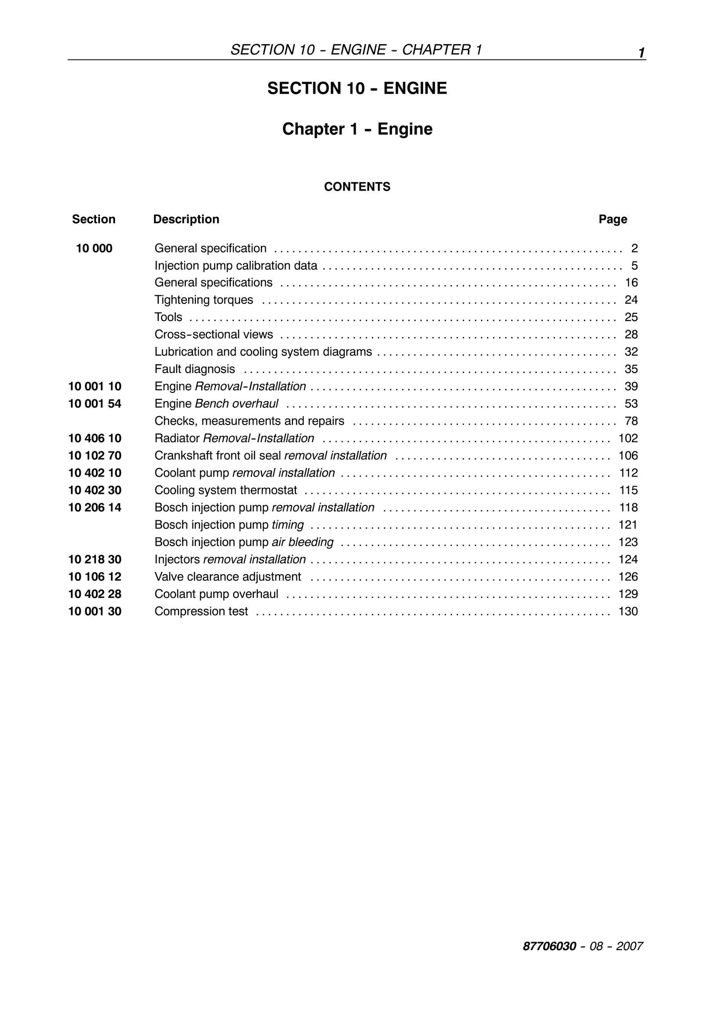 New Holland TD60D TD70D TD80D TD90D TD95D Tractor Engine Factory Workshop Service Manual 87706030