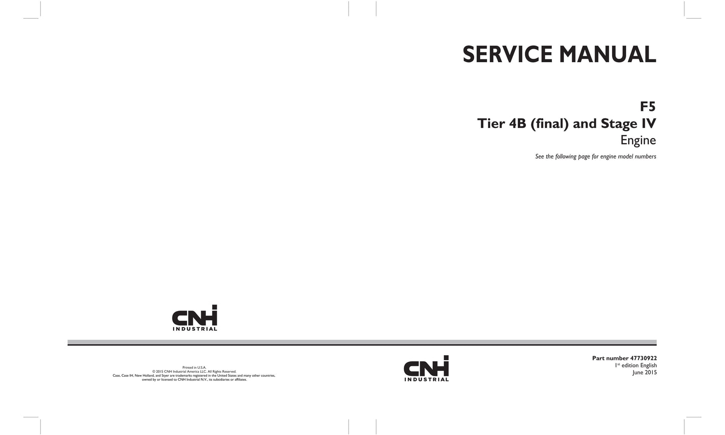 Na podstawie logo CNH Industrial nie można jednoznacznie zidentyfikować konkretnego modelu ani typu maszyny. Potrzebne są dodatkowe informacje z manuala. Z dostępnych informacji: