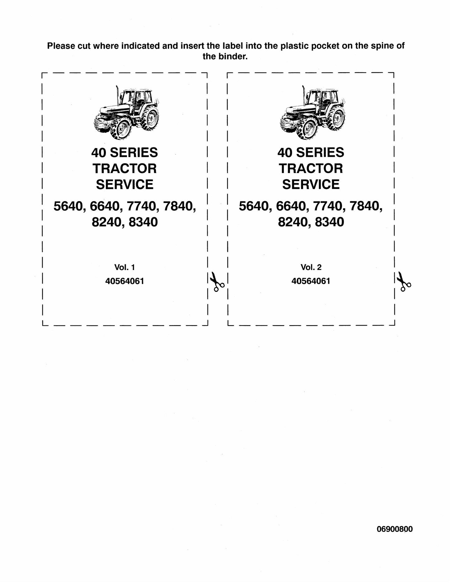 Ford 5640 6640 7740 7840 8240 8340 Tractor Factory Workshop Service Manual 40564061