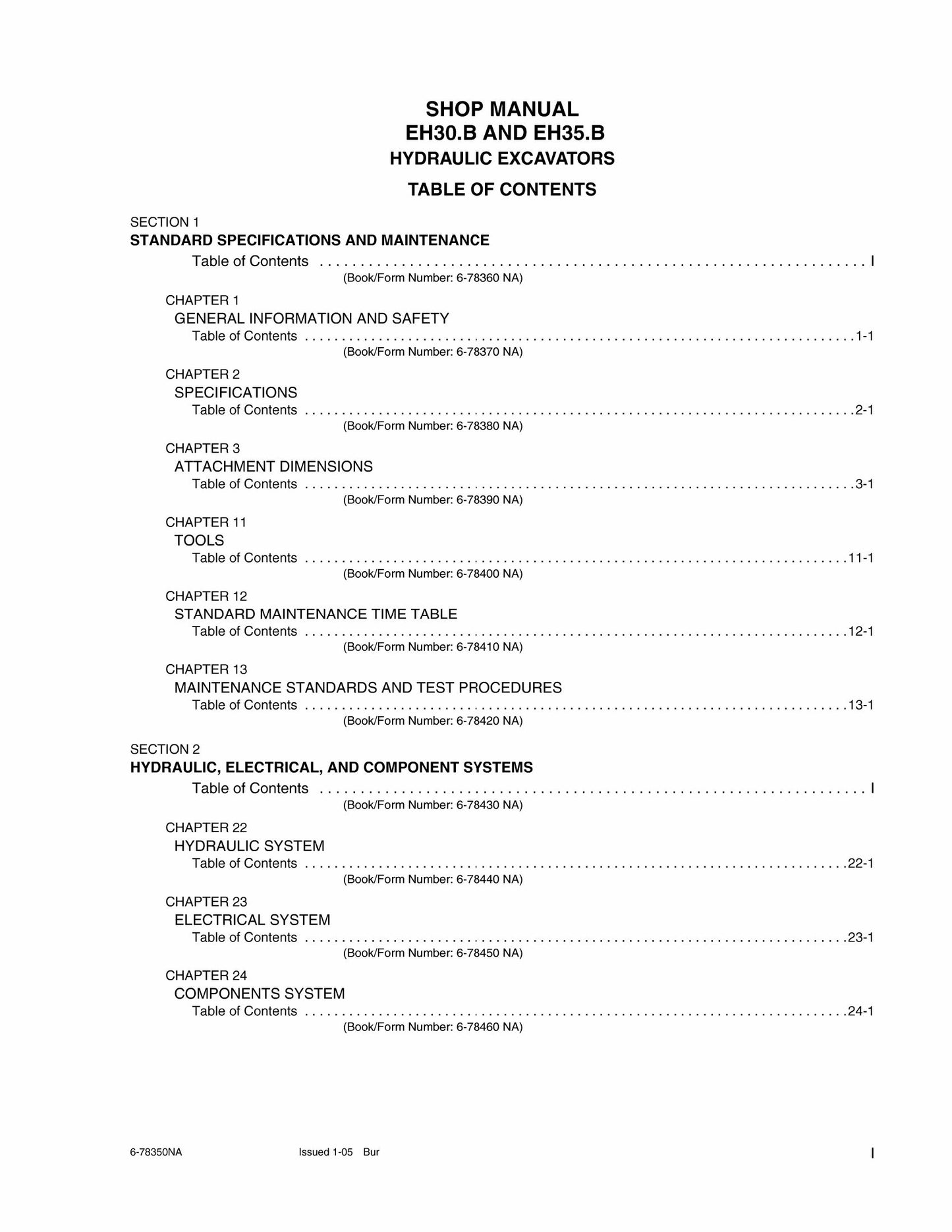New Holland EH30.B EH35.B Hydraulic Excavator Factory Workshop Shop Manual 6-78360NA