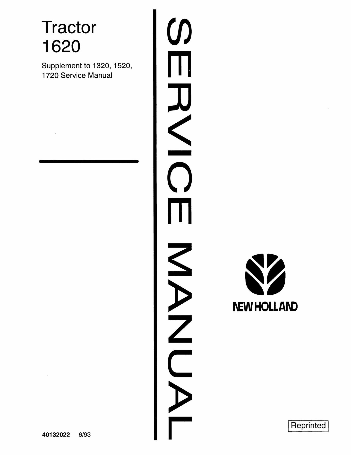 New Holland 1620 Tractor Factory Workshop Service Manual 40132022