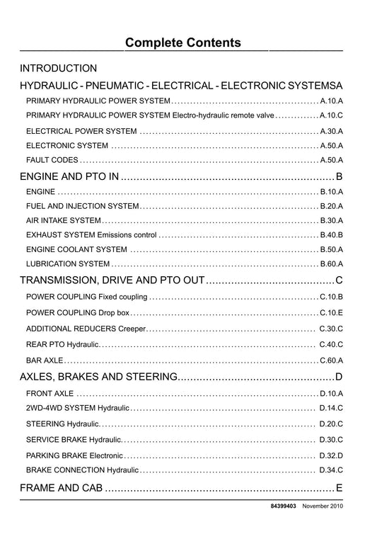 CASE 580SR 580T Backhoe Loader Factory Workshop Service Manual 84399403