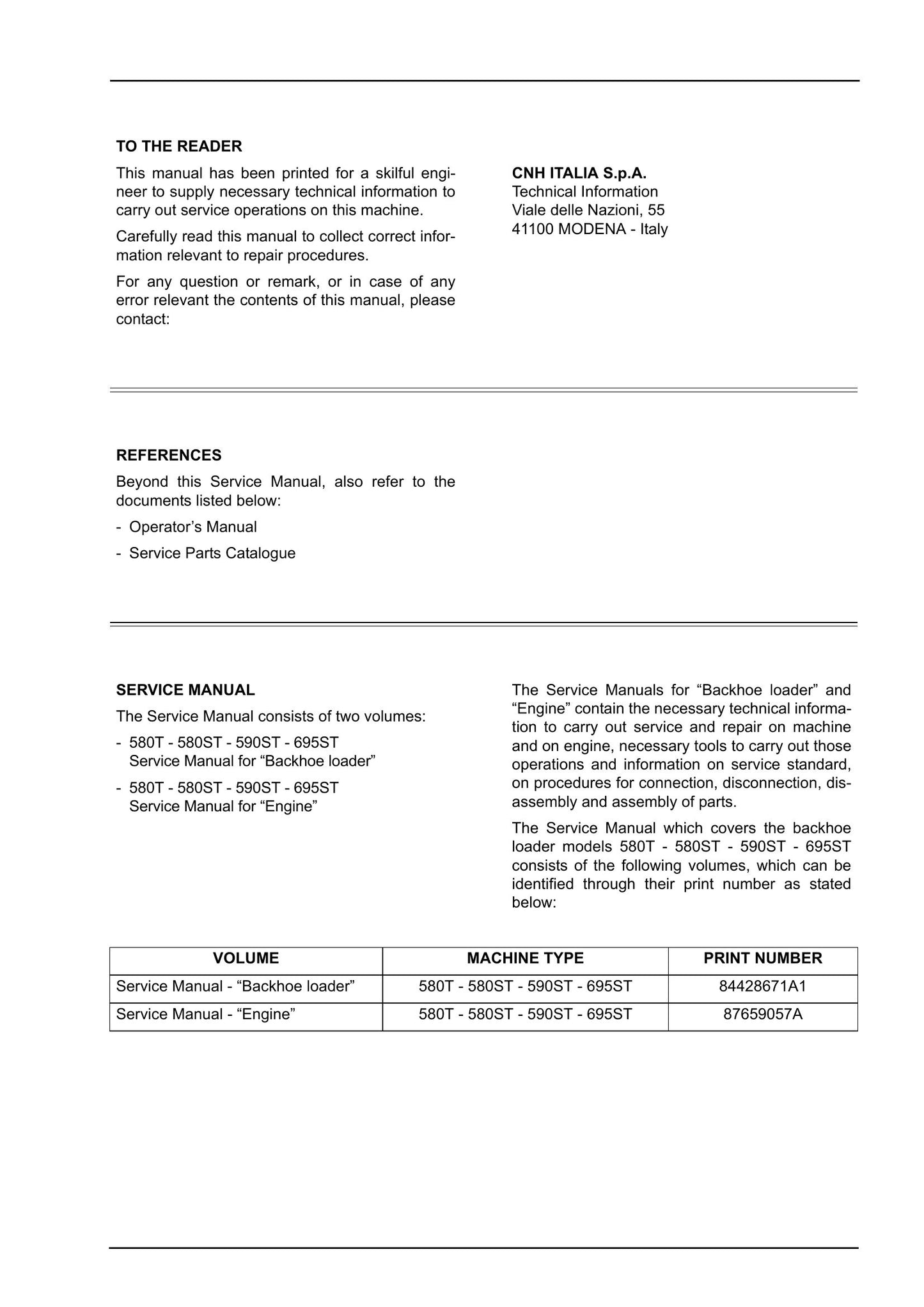 CASE 580T 580ST 590ST 695ST Backhoe Loader Factory Workshop Service Manual