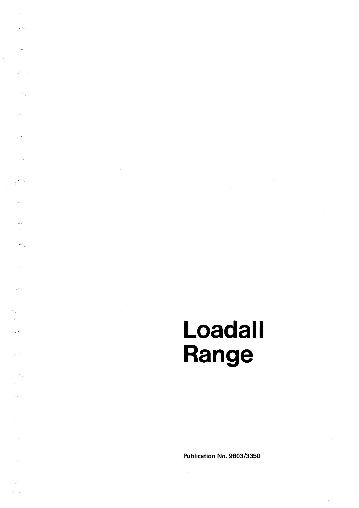 JCB 520 520HL 520 Farm Special 520M 525 525B 525B HL 525 Farm Special 530 530 HL 530B 530B HL 540B 540BM Loadall Factory Workshop Service Manual 9803/3350