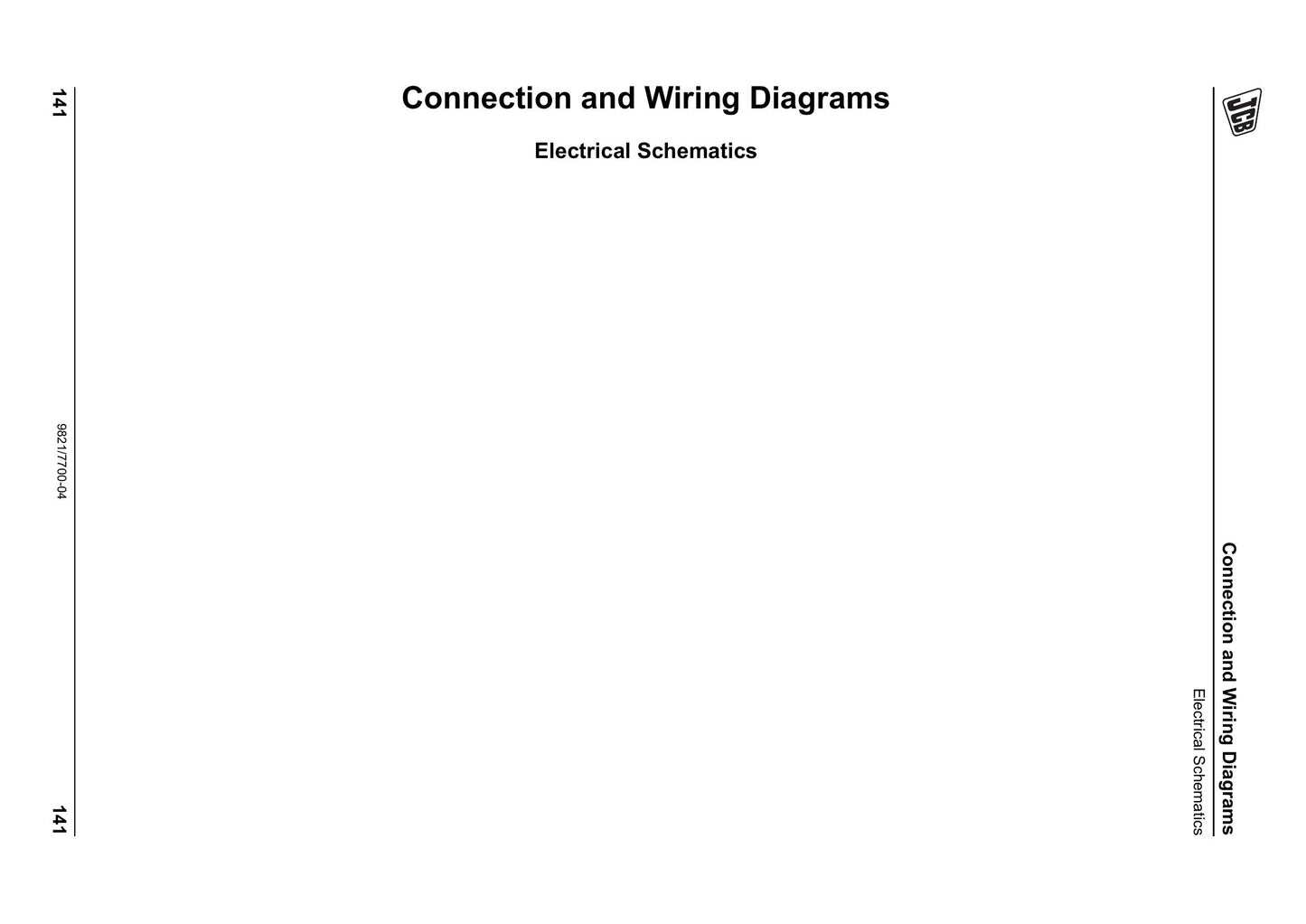 JCB 335/A1731 Electrical Schematics 7700-04335