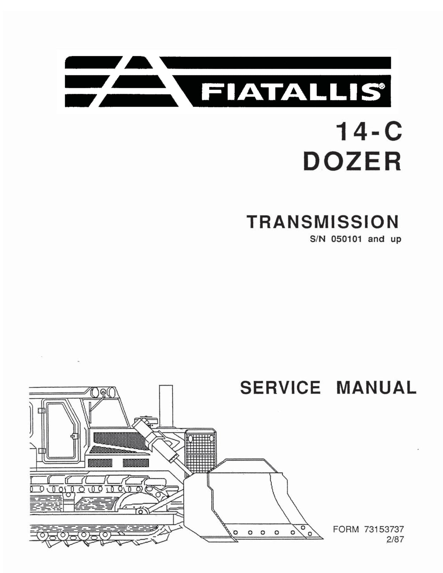 FIATALLIS 14-C Crawler Dozer Factory Workshop Service Manual 73153737