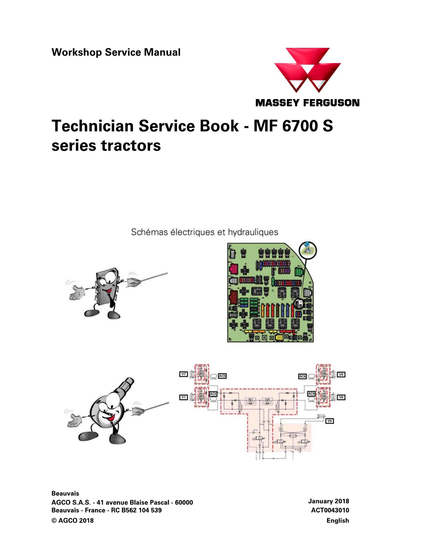 MASSEY FERGUSON MF 6700 S Tractor Workshop Factory Workshop Service Manual ACT0043010