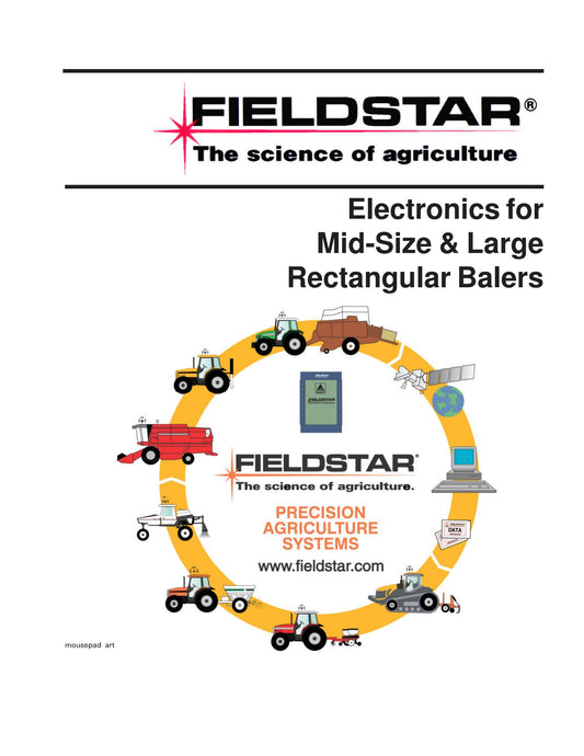 AGCO FIELDSTAR Mid-Size & Large Rectangular Balers Electronics System Manual