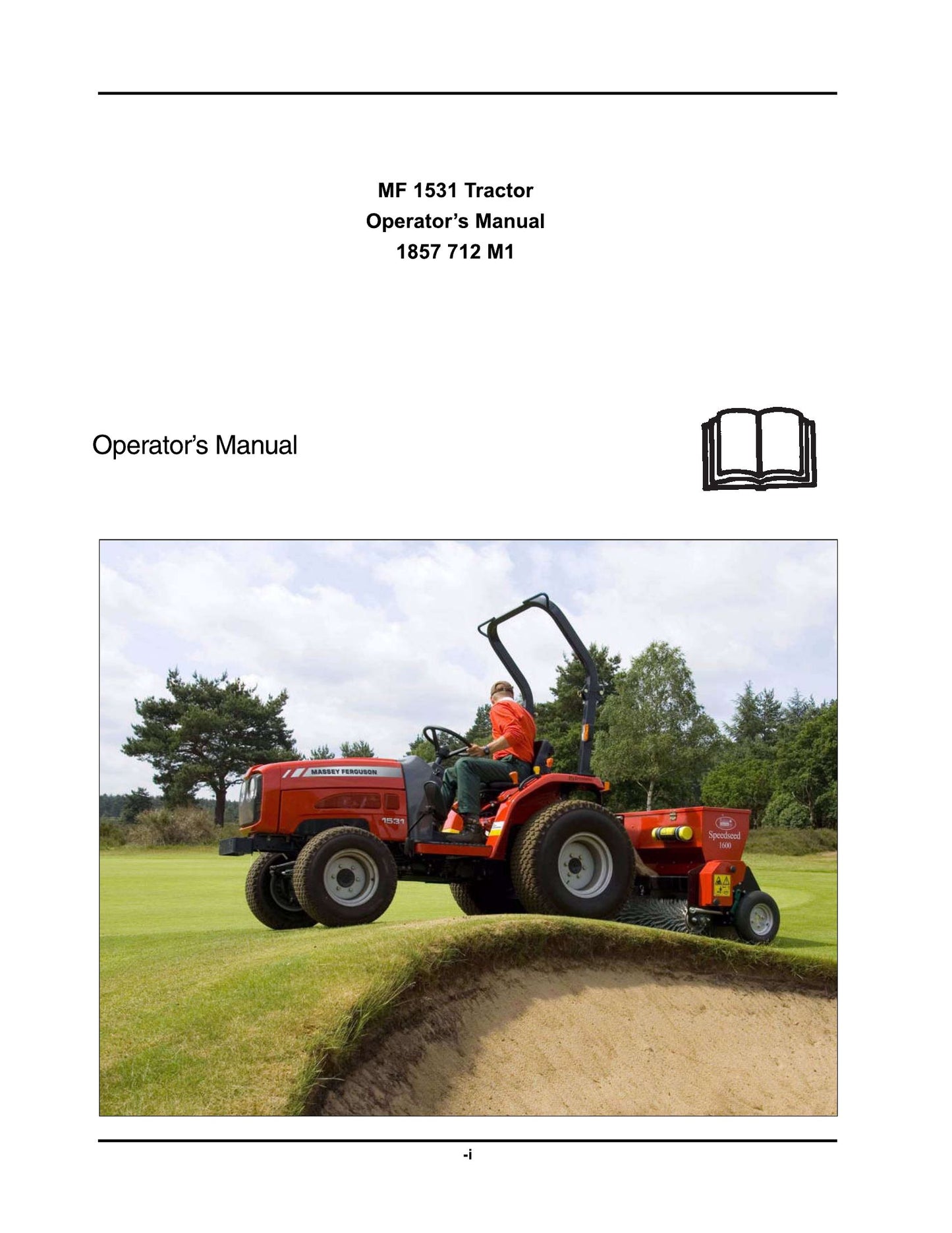 MASSEY FERGUSON 1531 Tractor Factory Workshop Operator Manual 1857 712 M1