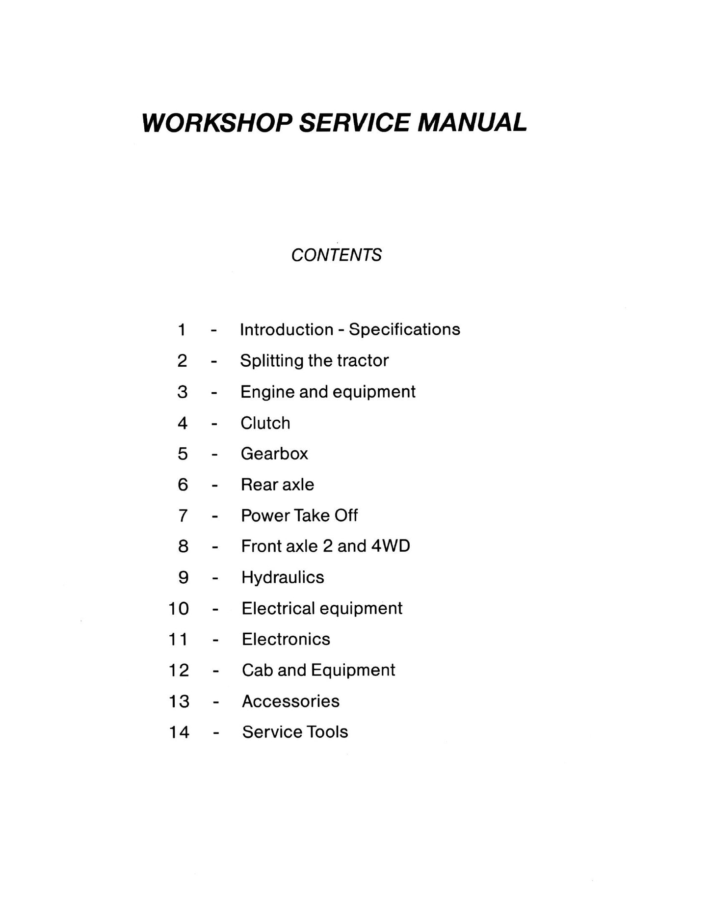 Massey Ferguson 6100 Series Tractor Workshop Factory Workshop Service Manual