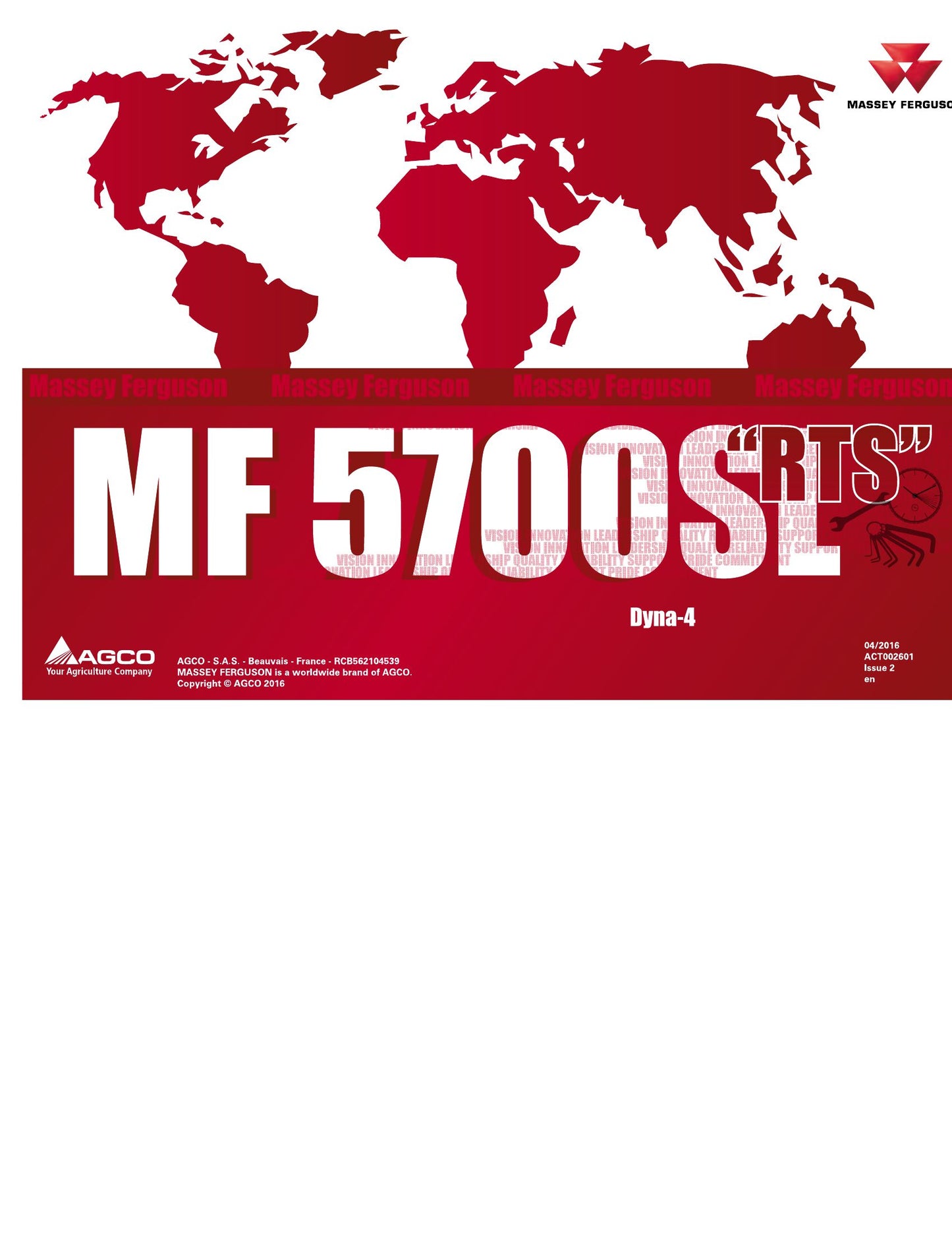 MASSEY FERGUSON MF 5700SL Tractor Brochure ACT092601