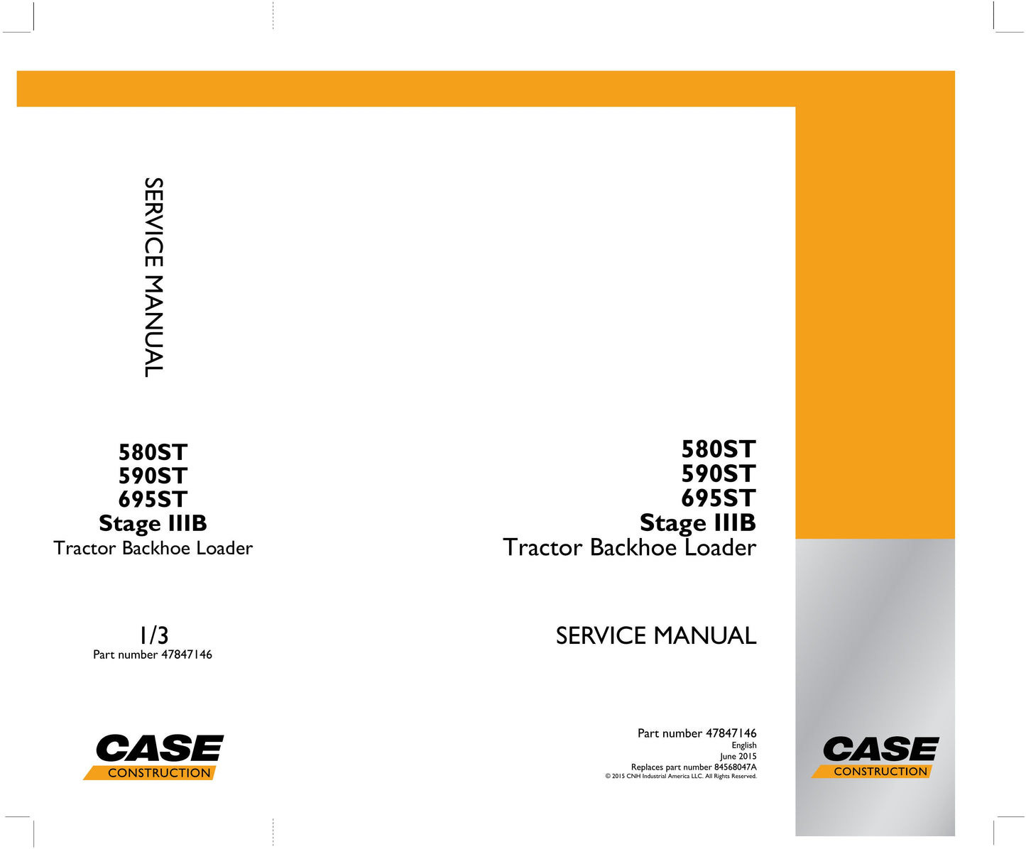 CASE 580ST 590ST 695ST Backhoe Loader Factory Workshop Service Manual 47847146