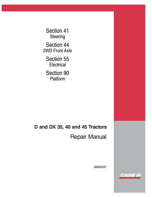 CASE D35 D40 D45 DX35 DX40 DX45 Tractor Factory Workshop Repair Manual 86620537