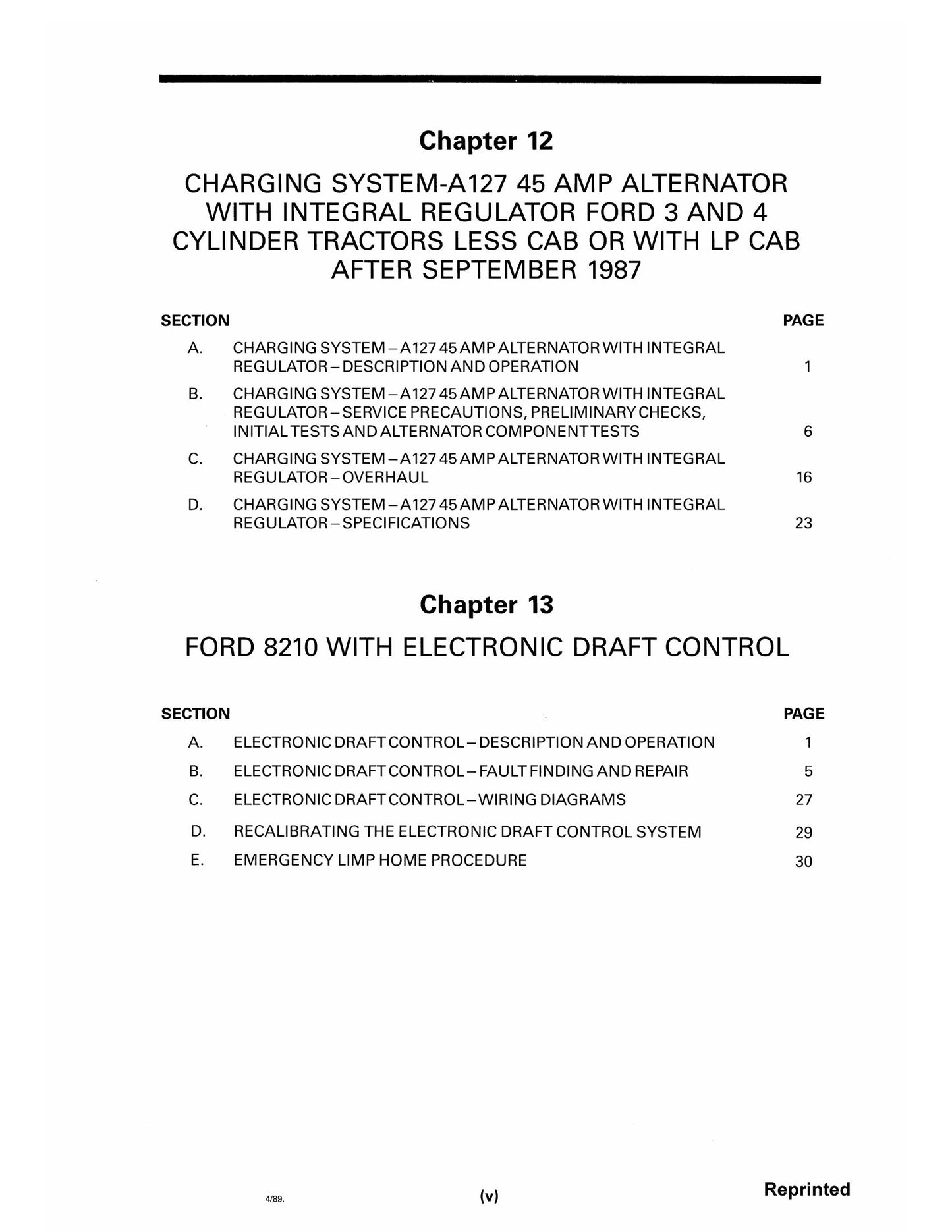 Ford 8210 Tractor Factory Workshop Service Manual