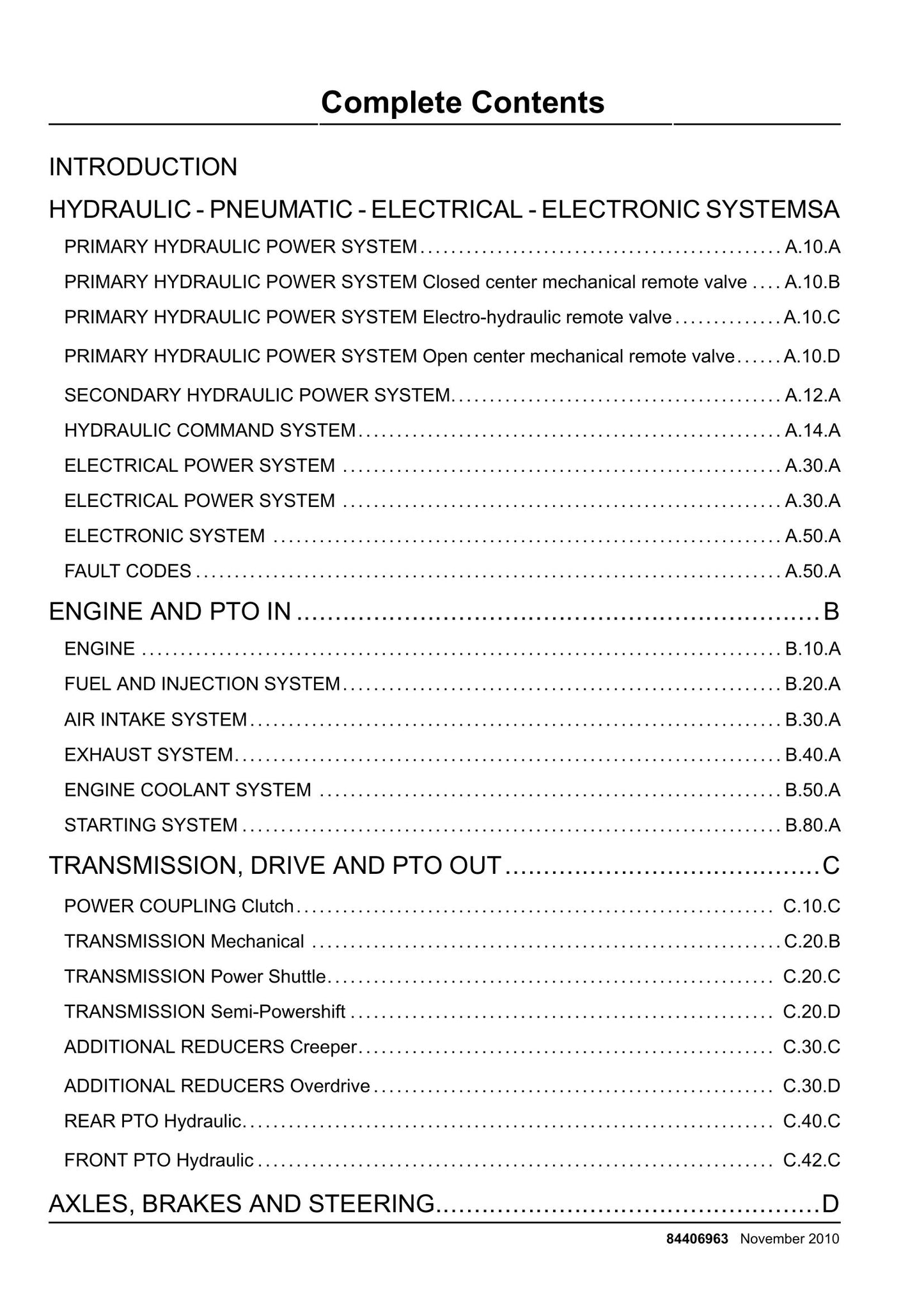 Na podstawie zdjęć nie jestem w stanie rozpoznać marki, konkretnych modeli maszyny i typu maszyny. Mogę tylko stwierdzić, że jest to Instrukcja Serwisowa (Factory Workshop Service Manual) o numerze 84406963.