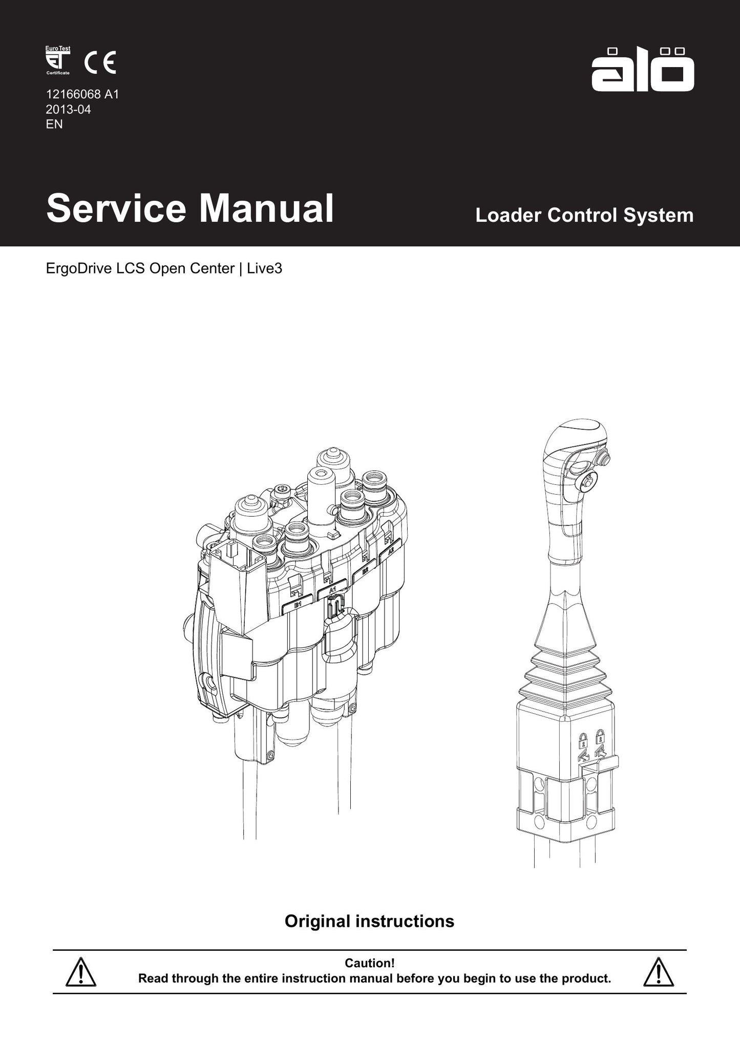 ALÖ ErgoDrive LCS Loader Control System Factory Workshop Service Manual 12166068 A1