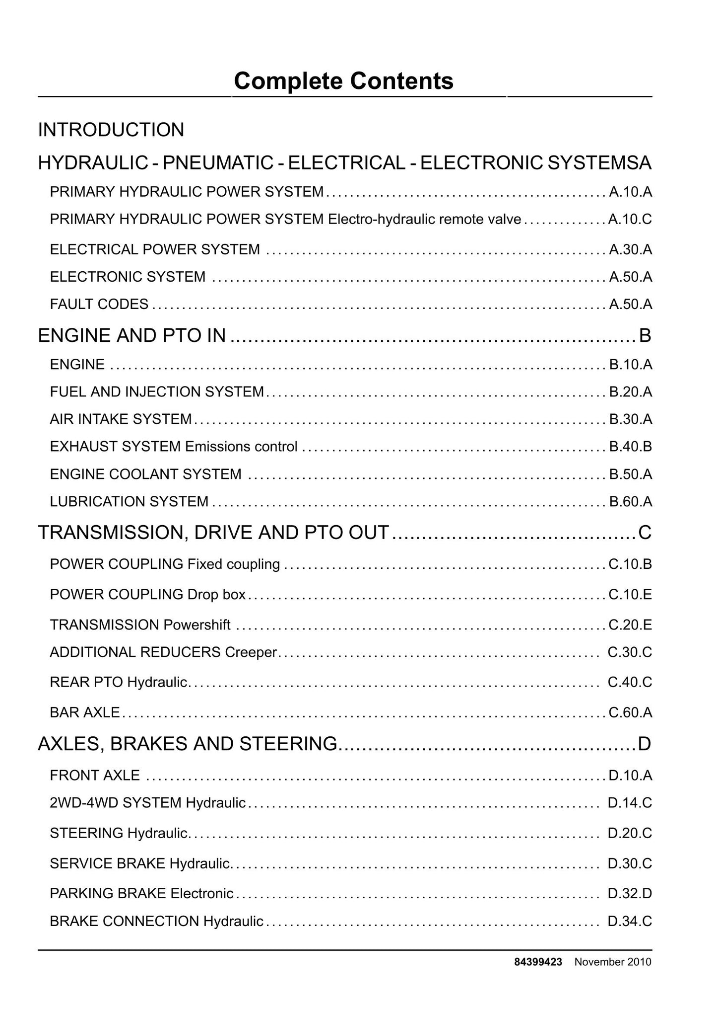UNKNOWN UNKNOWN UNKNOWN Factory Workshop Service Manual 84399423