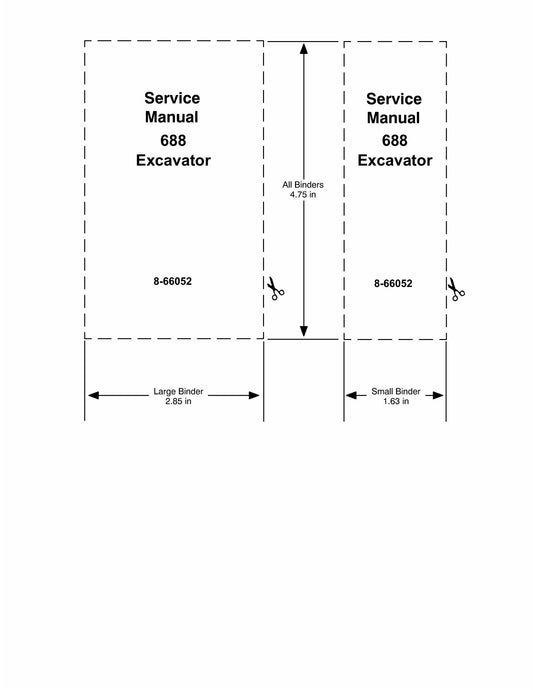 CASE 688 Crawler Excavator Factory Workshop Service Manual 8-66052