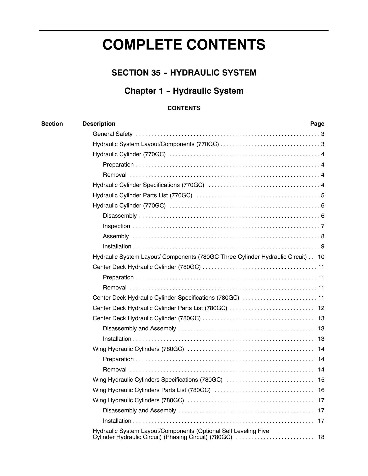 770GC 780GC Cutter Factory Workshop Service Manual