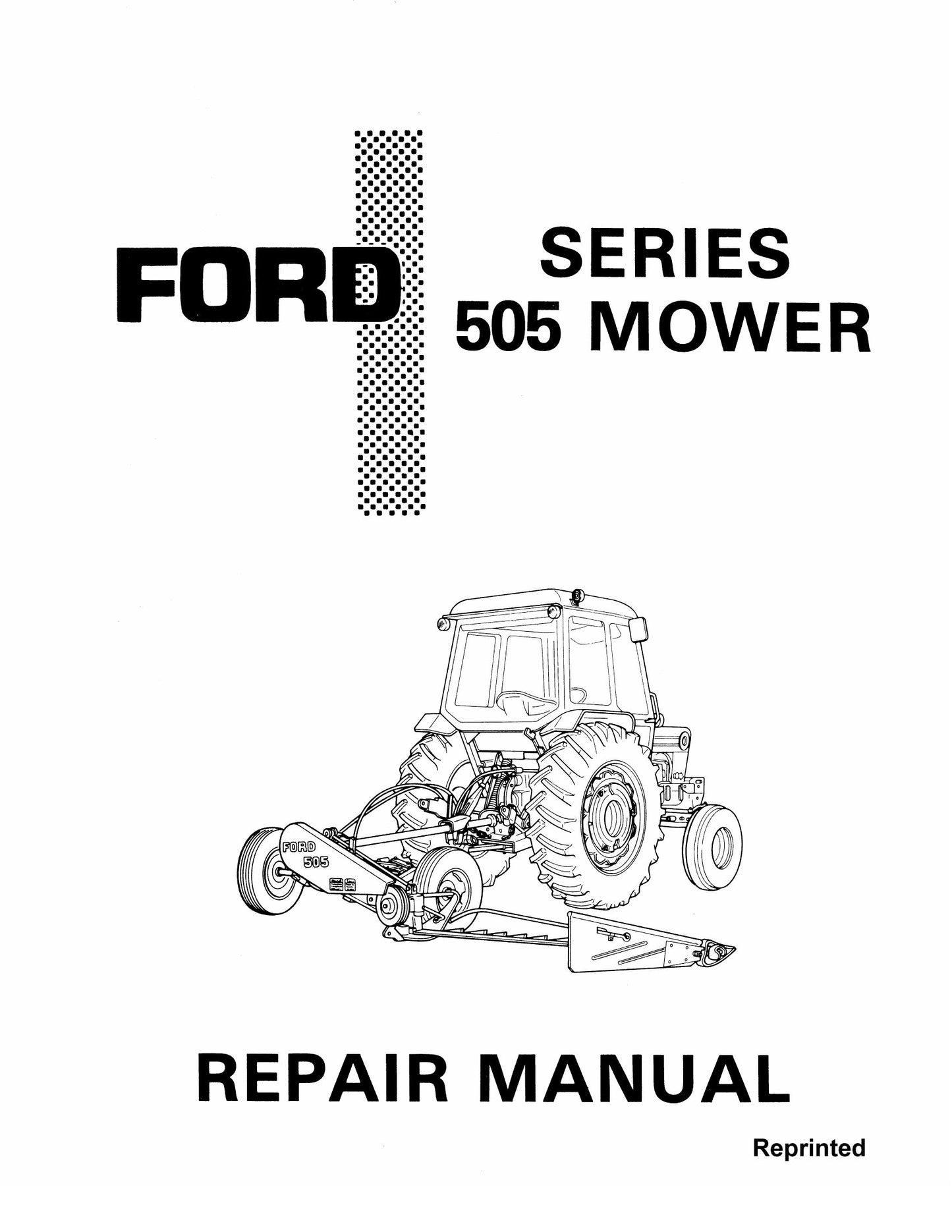 FORD 505 Mower Factory Workshop Repair Manual