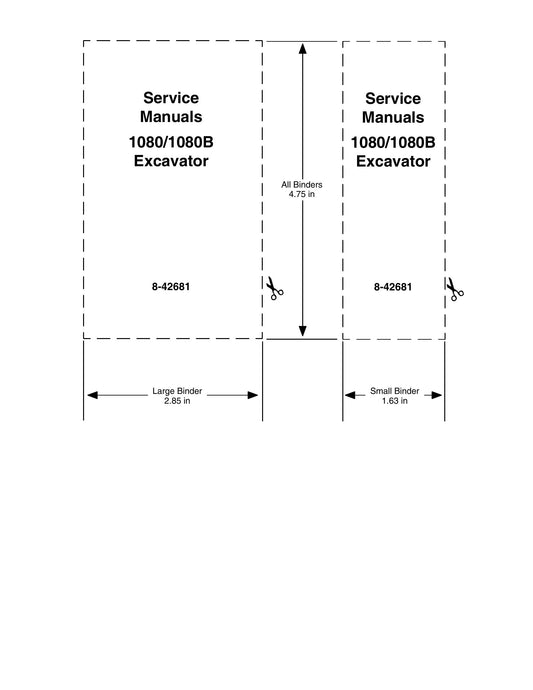 CASE 1080 1080B Excavator Factory Workshop Service Manual 8-42681
