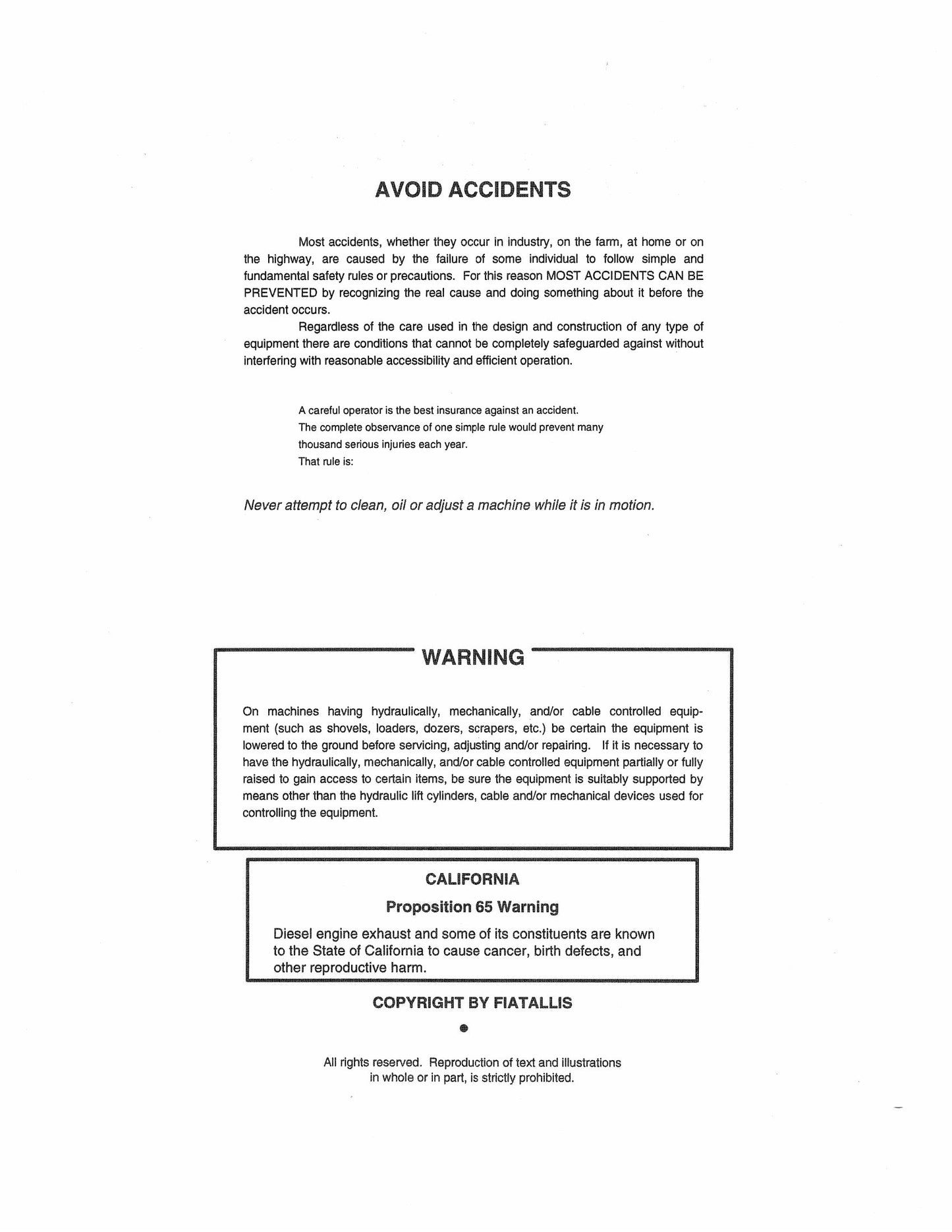 FIATALLIS FE18 FE20 FE28 Excavator Service Information Manual 73141432