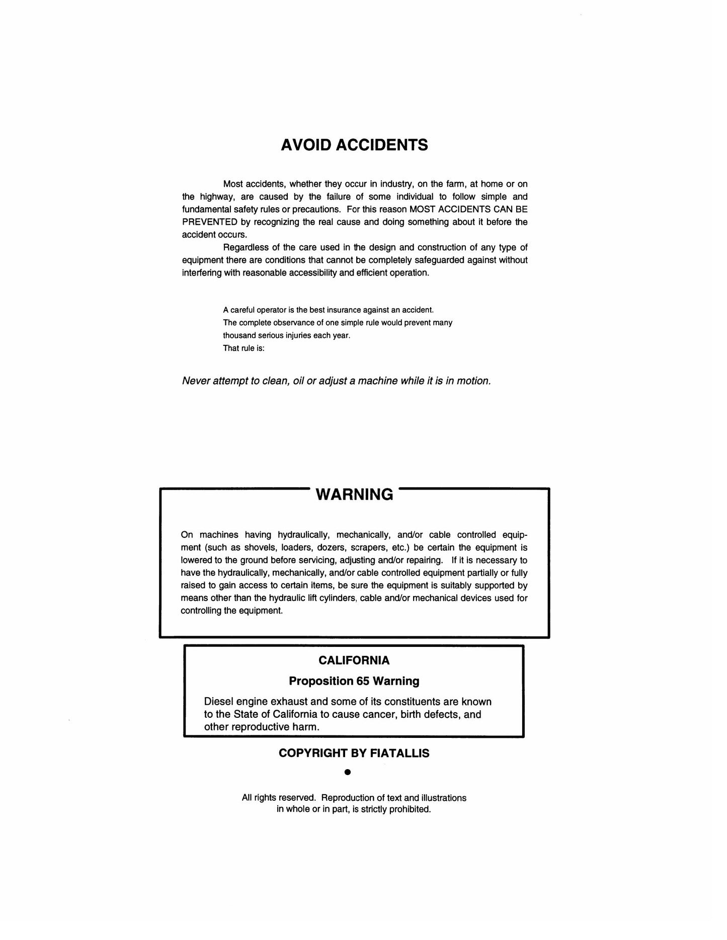 FIATALLIS FX480LC Crawler Excavator Factory Workshop Service Manual 73176979