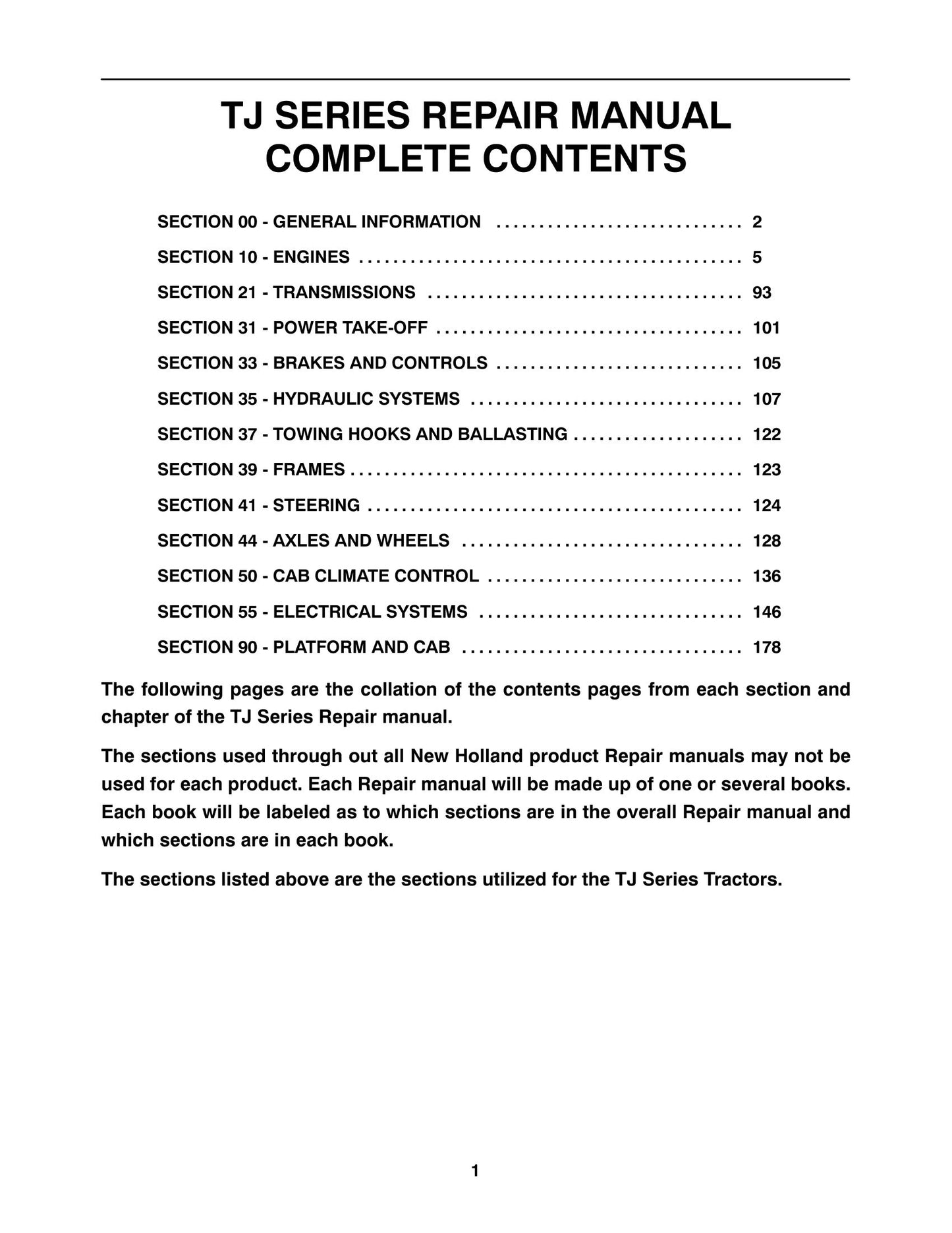 New Holland TJ275 TJ325 TJ375 TJ375HD TJ450 Tractor Factory Workshop Repair Manual 86642987