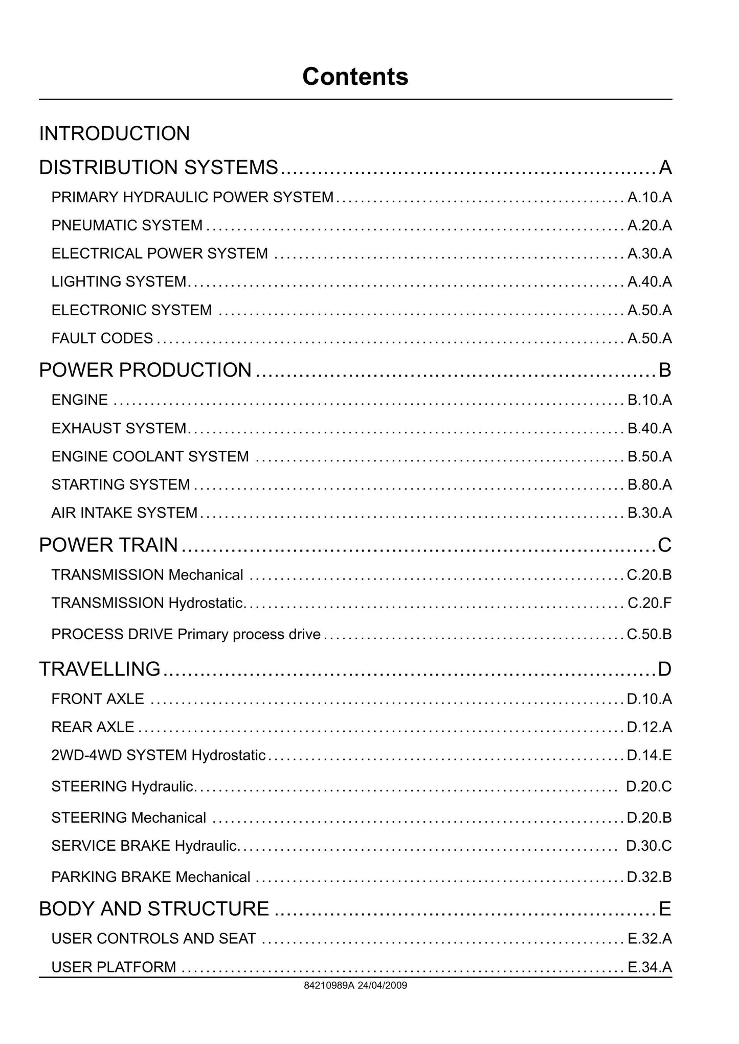 NEW HOLLAND CSX7000 Combine Harvester Factory Workshop Service Manual 84210989A