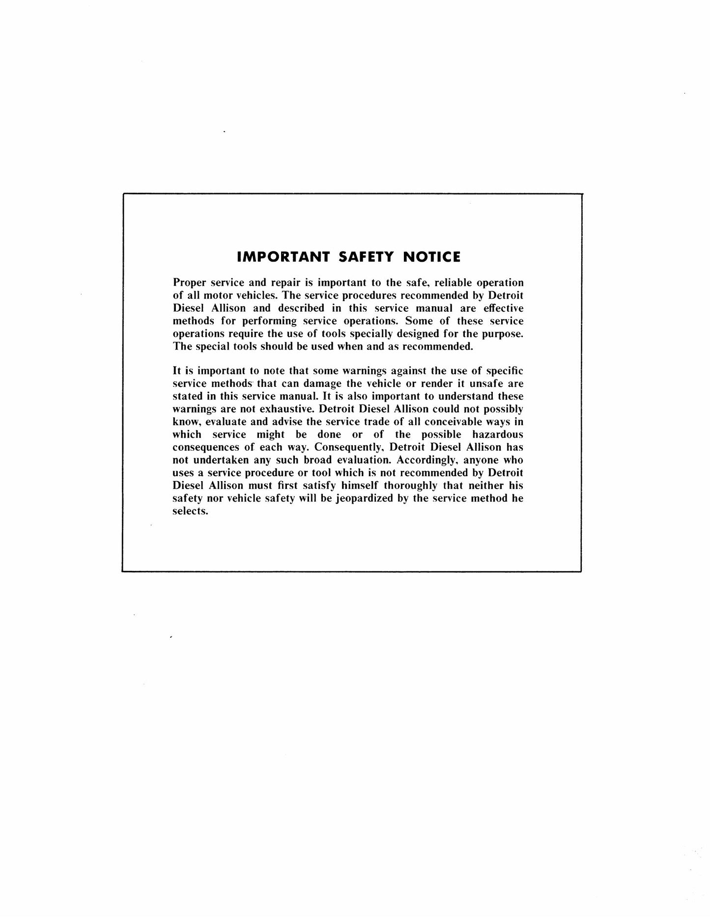 DETROIT DIESEL In-Line 71 Highway Vehicle Engine Factory Workshop Service Manual