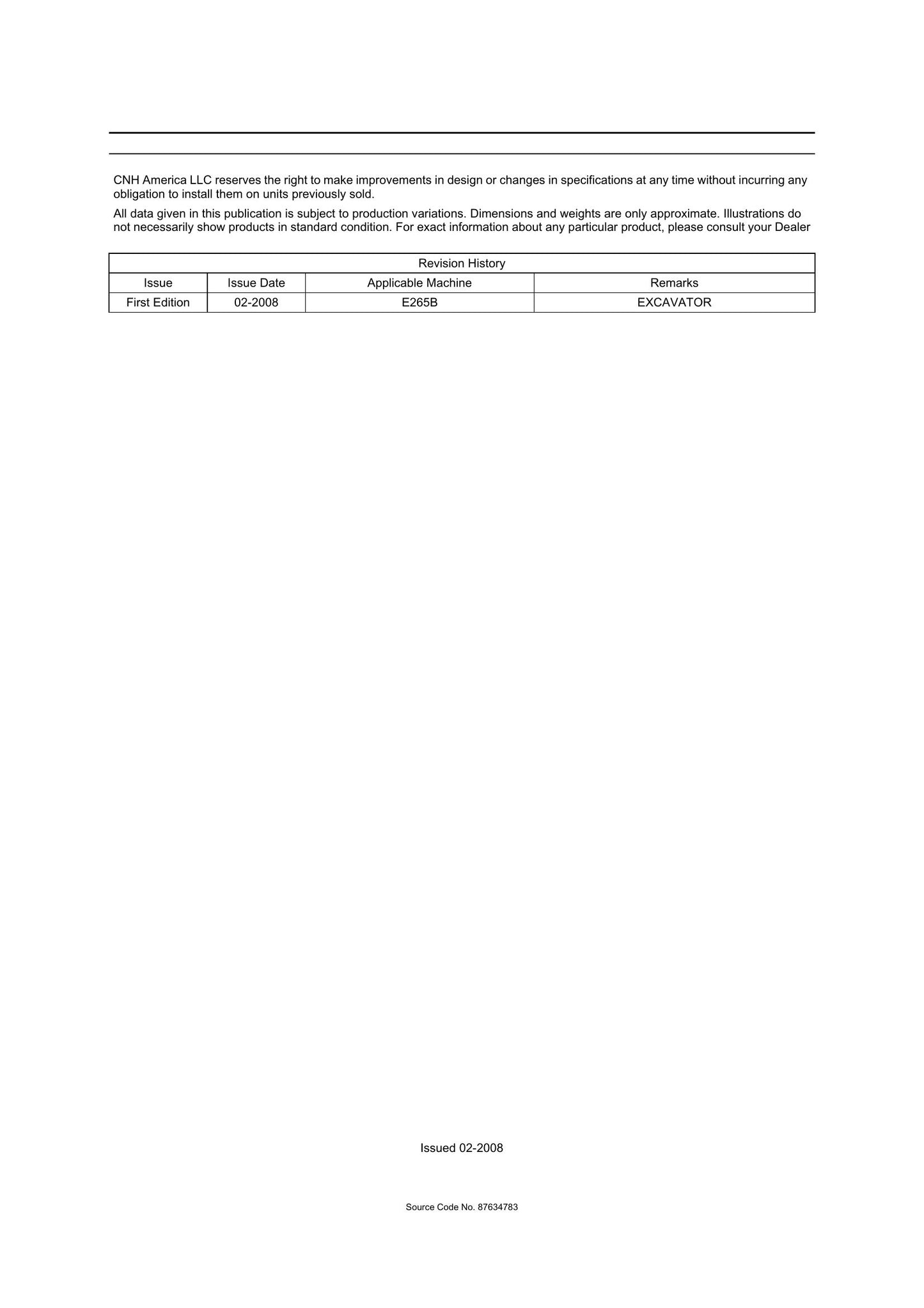 NEW HOLLAND E265B SK260-8 Crawler Excavator Factory Workshop Repair Manual 87495895A