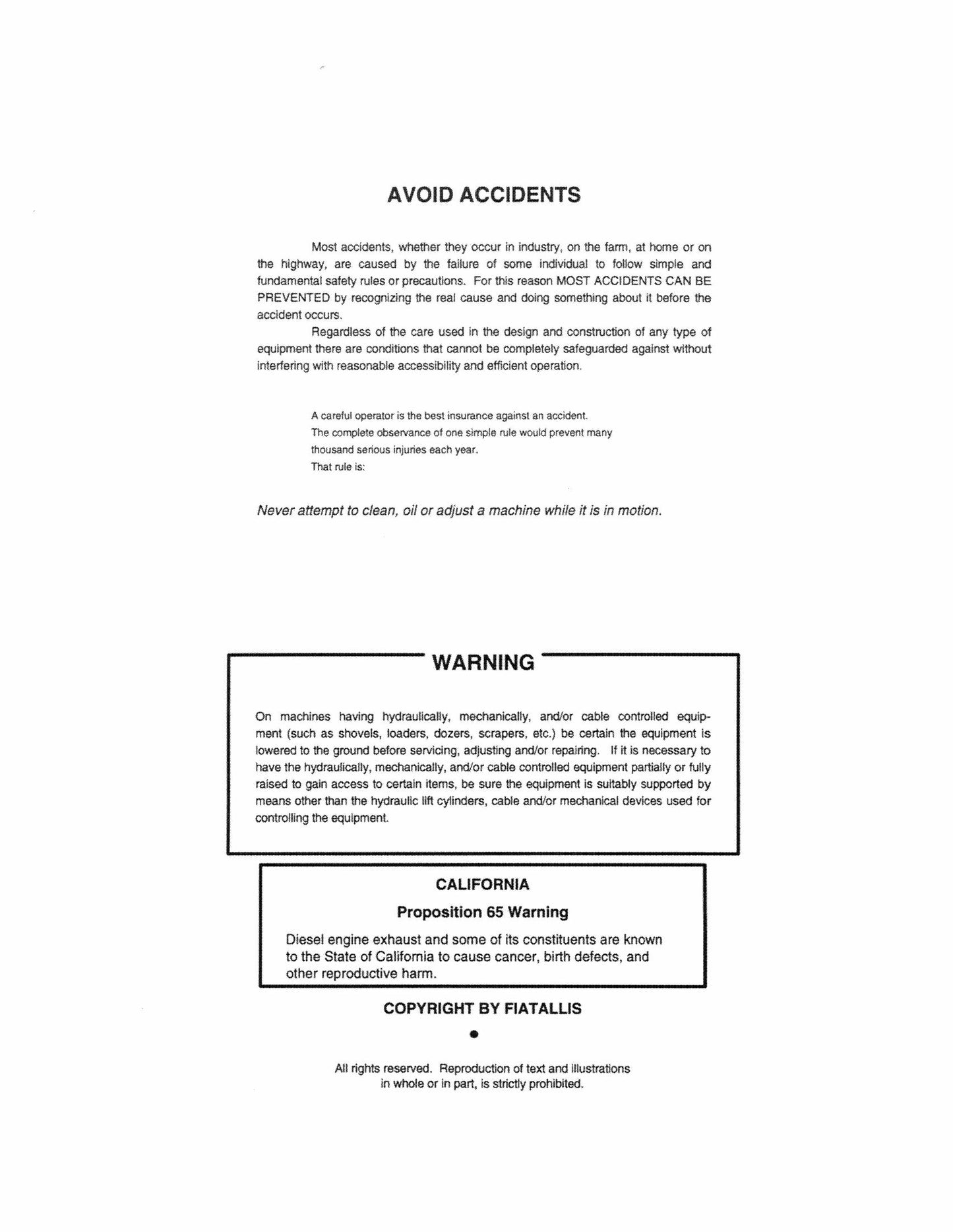 FIATALLIS FD40 Crawler Tractor Factory Workshop Service Manual 73149519