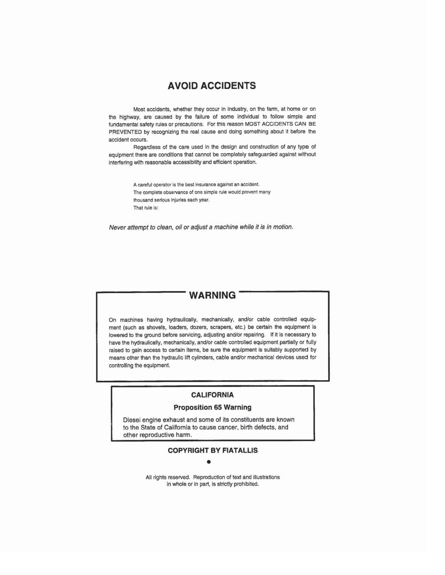 FIAT-ALLIS 745-B 745H-B 745-C Wheel Loader Factory Workshop Service Manual 73062168