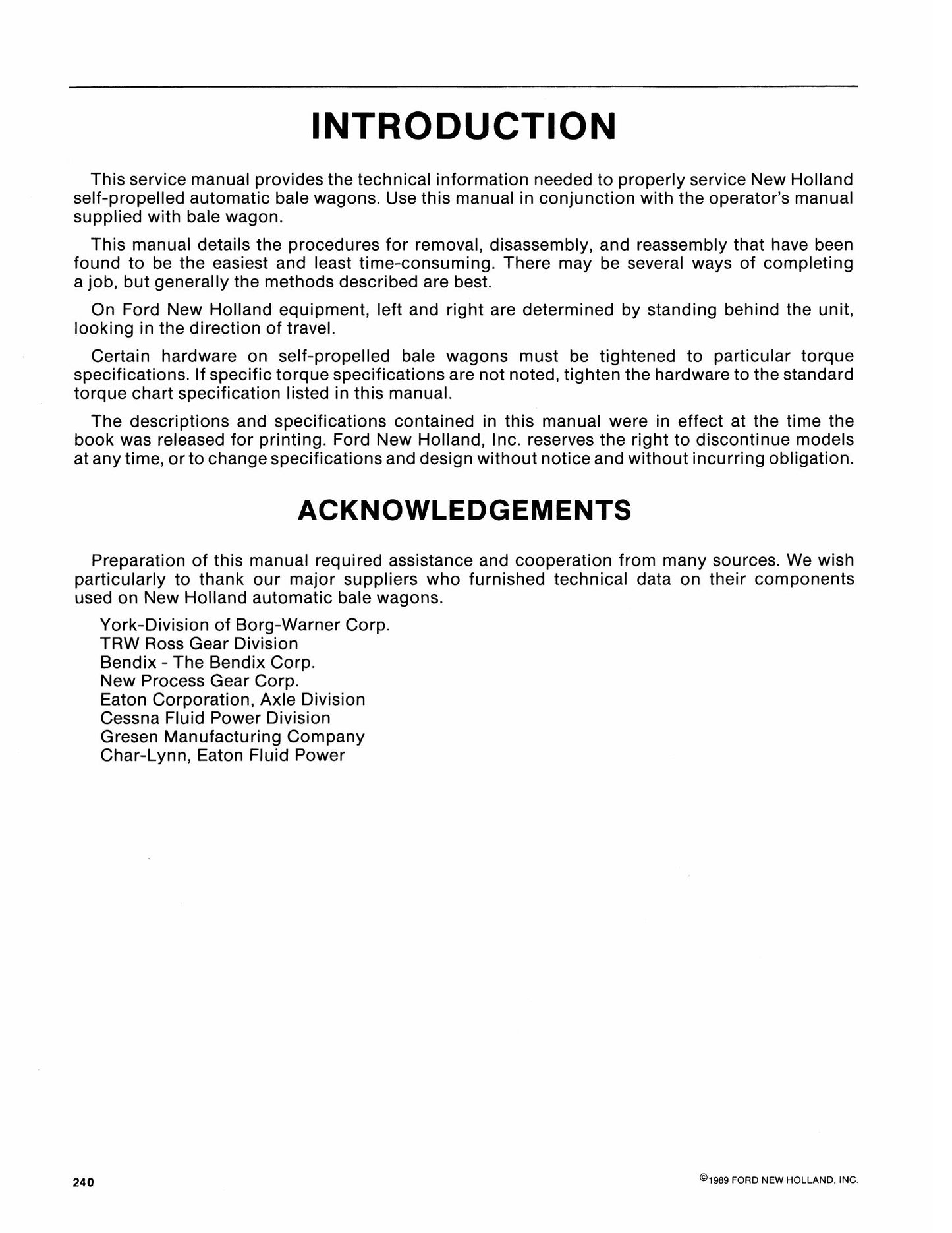 NEW HOLLAND 1068 1069 1075 8500 Stackcruiser Self-Propelled Automatic Bale Wagon Factory Workshop Service Manual 40106841