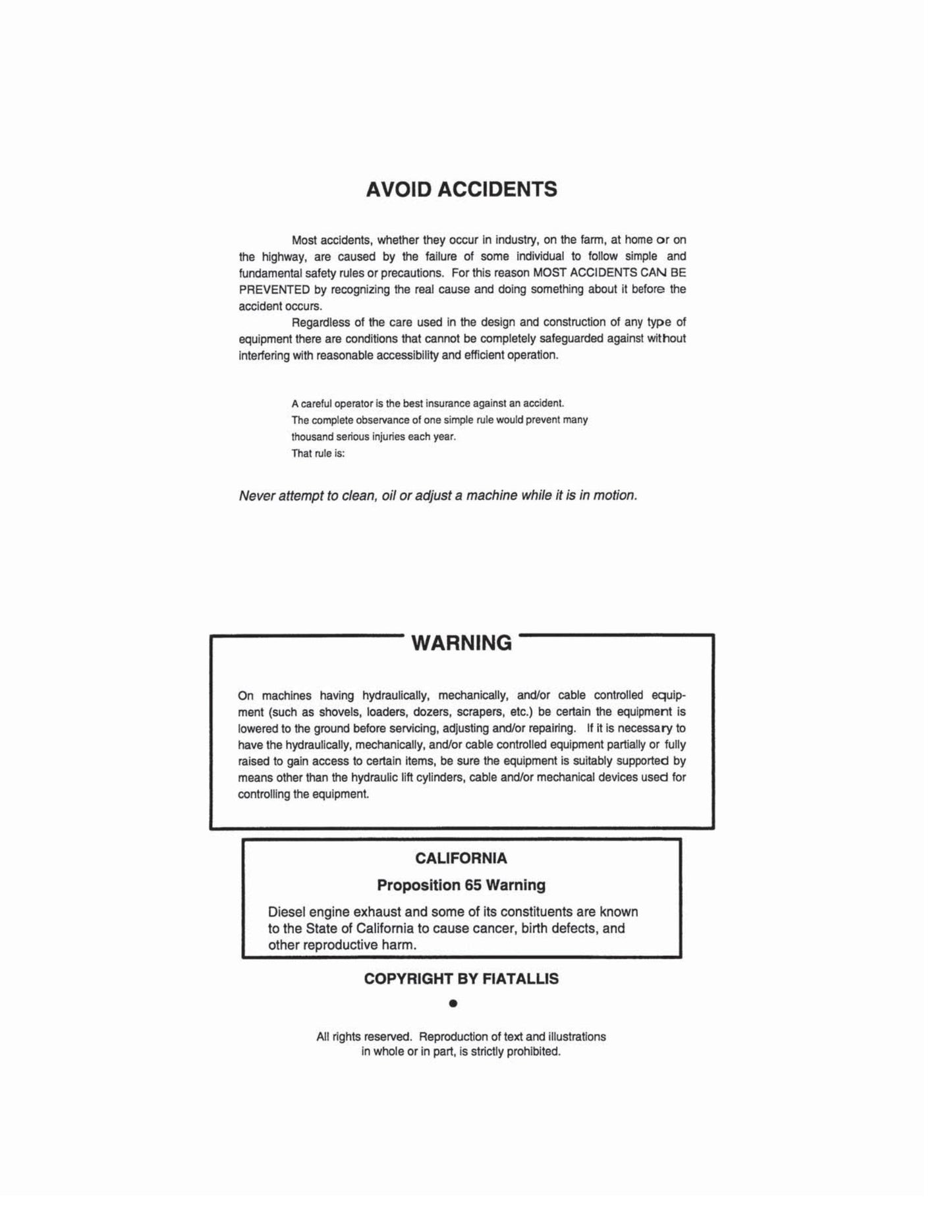 FIATALLIS FD30 Crawler Tractor Factory Workshop Service Manual 73127705