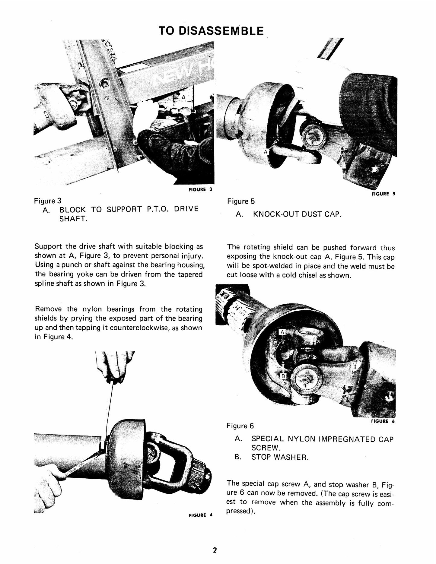New Holland Harvester Heavy-Duty PTO Shaft Service Instructions 40633000