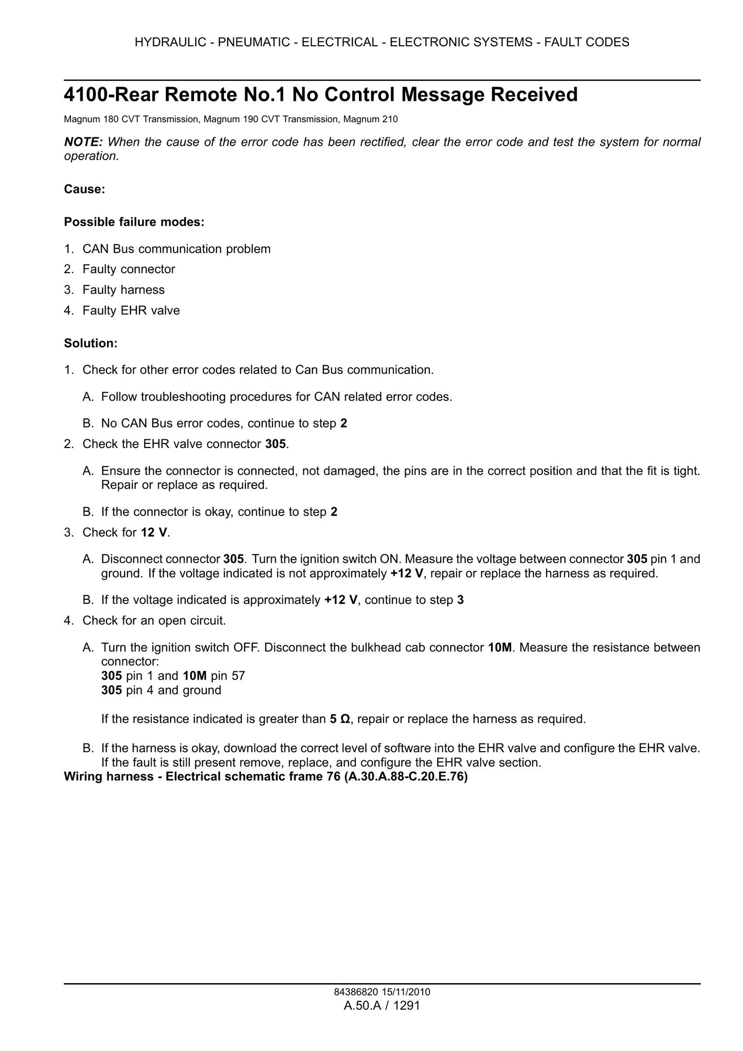 CASE MAGNUM 180 MAGNUM 190 MAGNUM 210 MAGNUM 225 Tractor Factory Workshop Service Manual 84386820